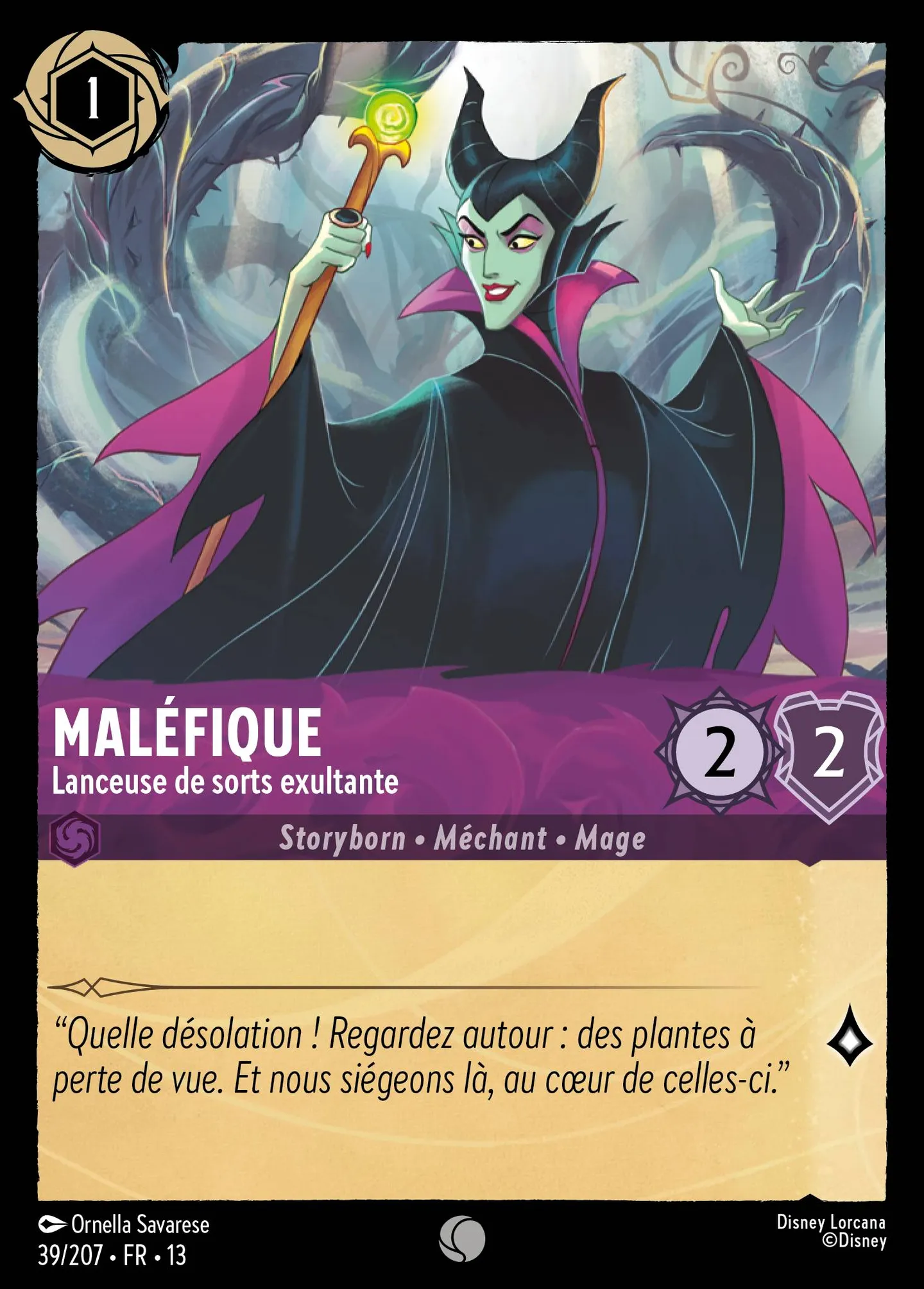 Maléfique - Lanceuse de sorts exultante — Attack of the Vine! — Lorcana