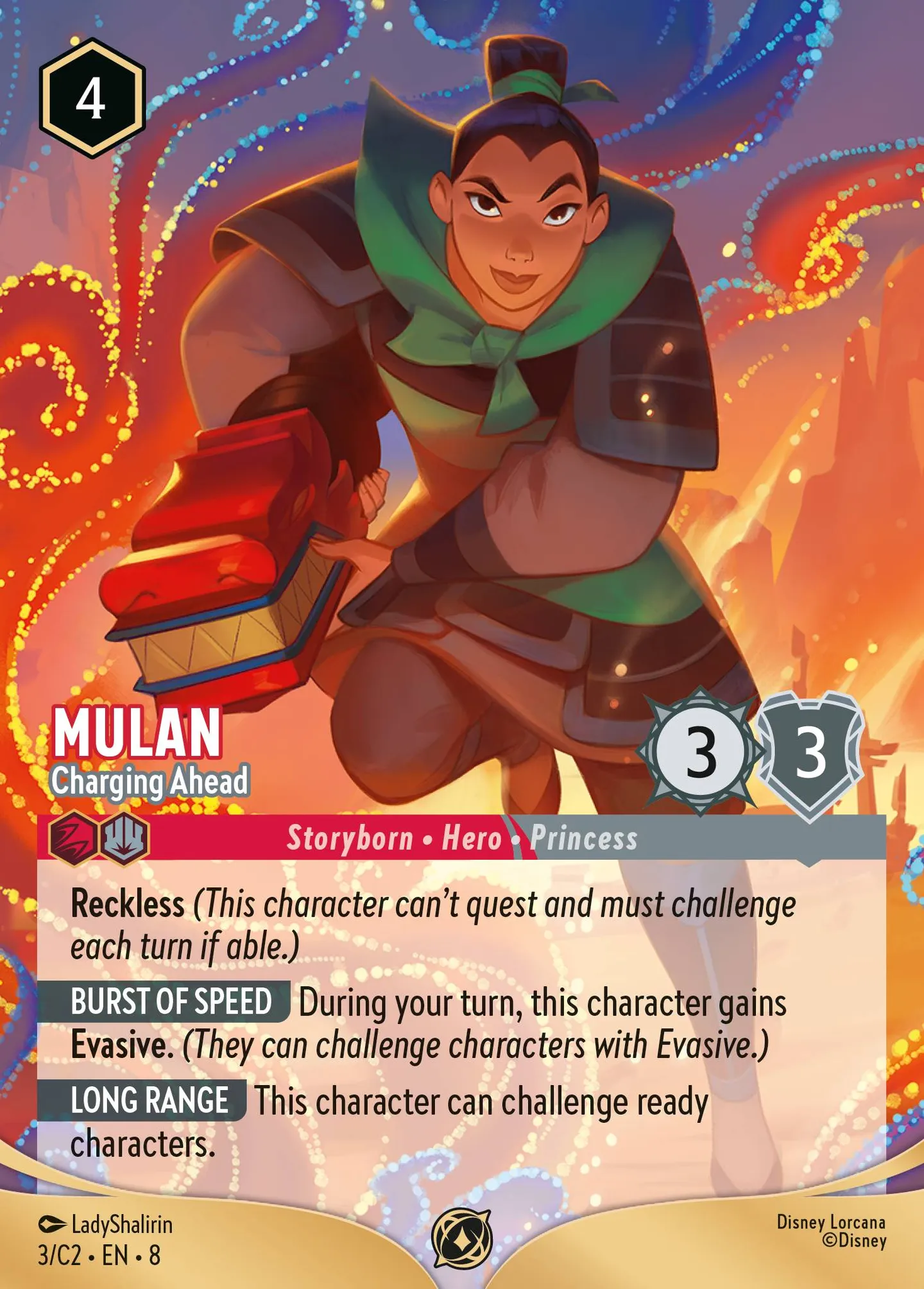 Mulan - Chargeant droit devant — Challenge Promos #2 — Lorcana