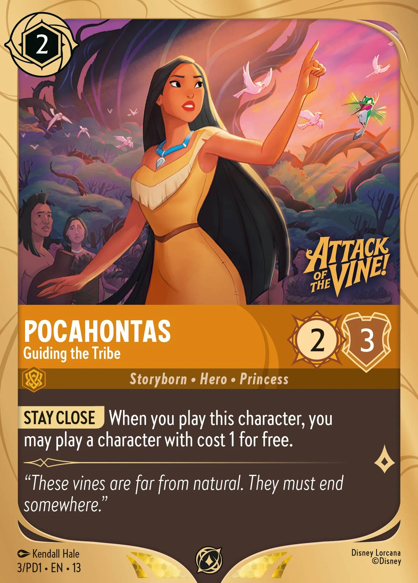 Pocahontas - Guiding the Tribe — Prerelease Promos — Lorcana
