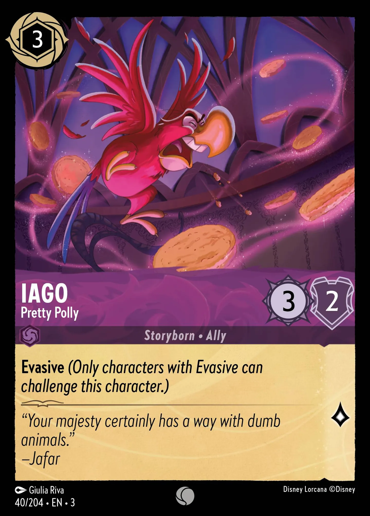 Iago - Pretty Polly — Into the Inklands — Lorcana