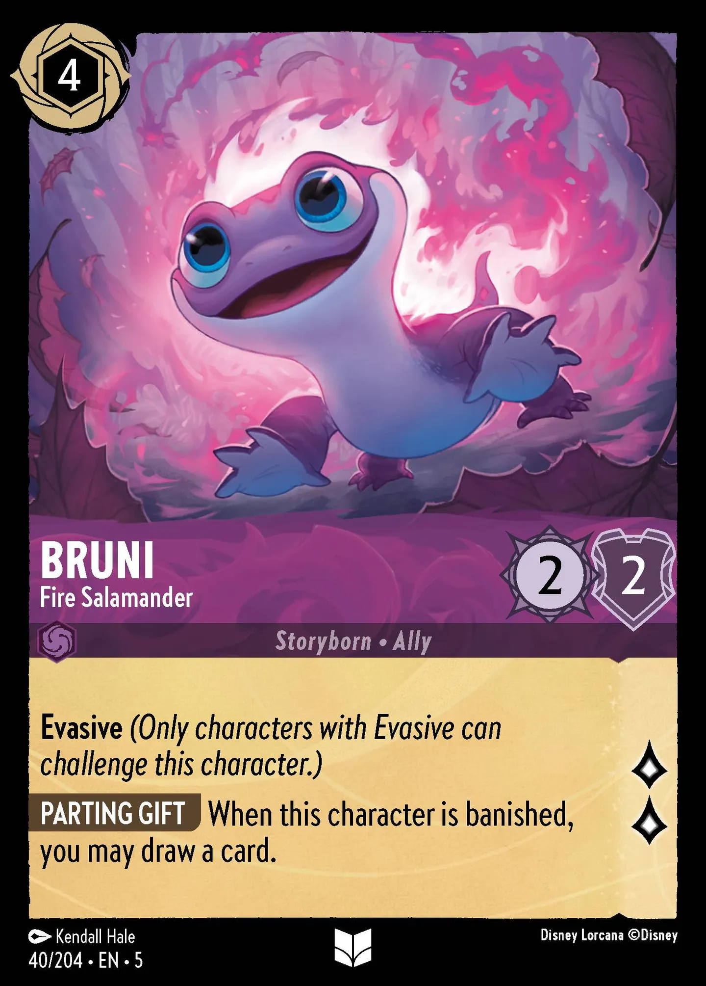 Bruni - Fire Salamander — Shimmering Skies — Lorcana
