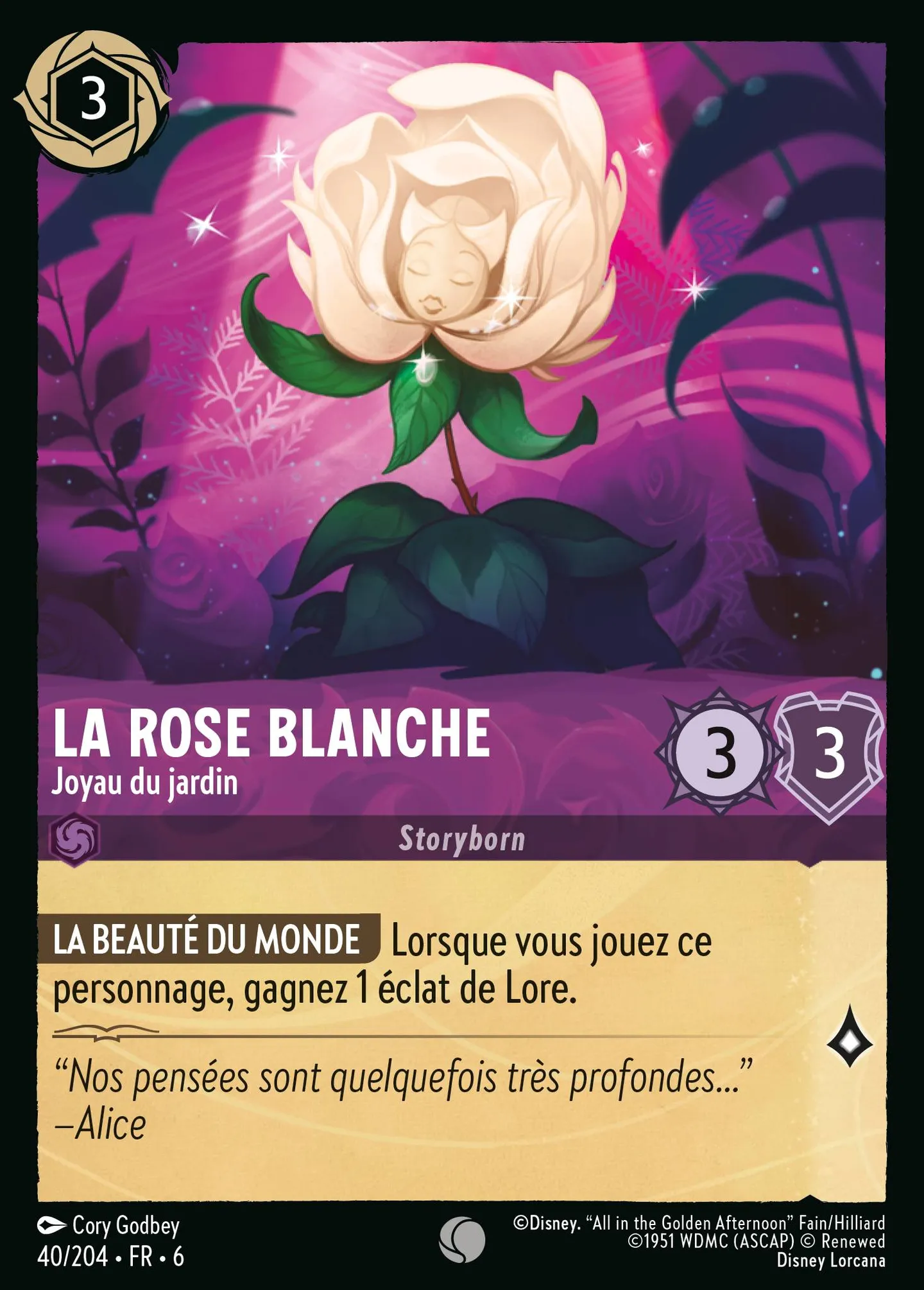 La Rose Blanche - Joyau du jardin — Azurite Sea — Lorcana