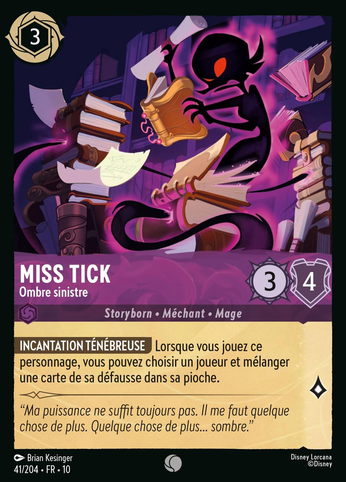 Miss Tick - Ombre sinistre — Whispers in the Well — Lorcana