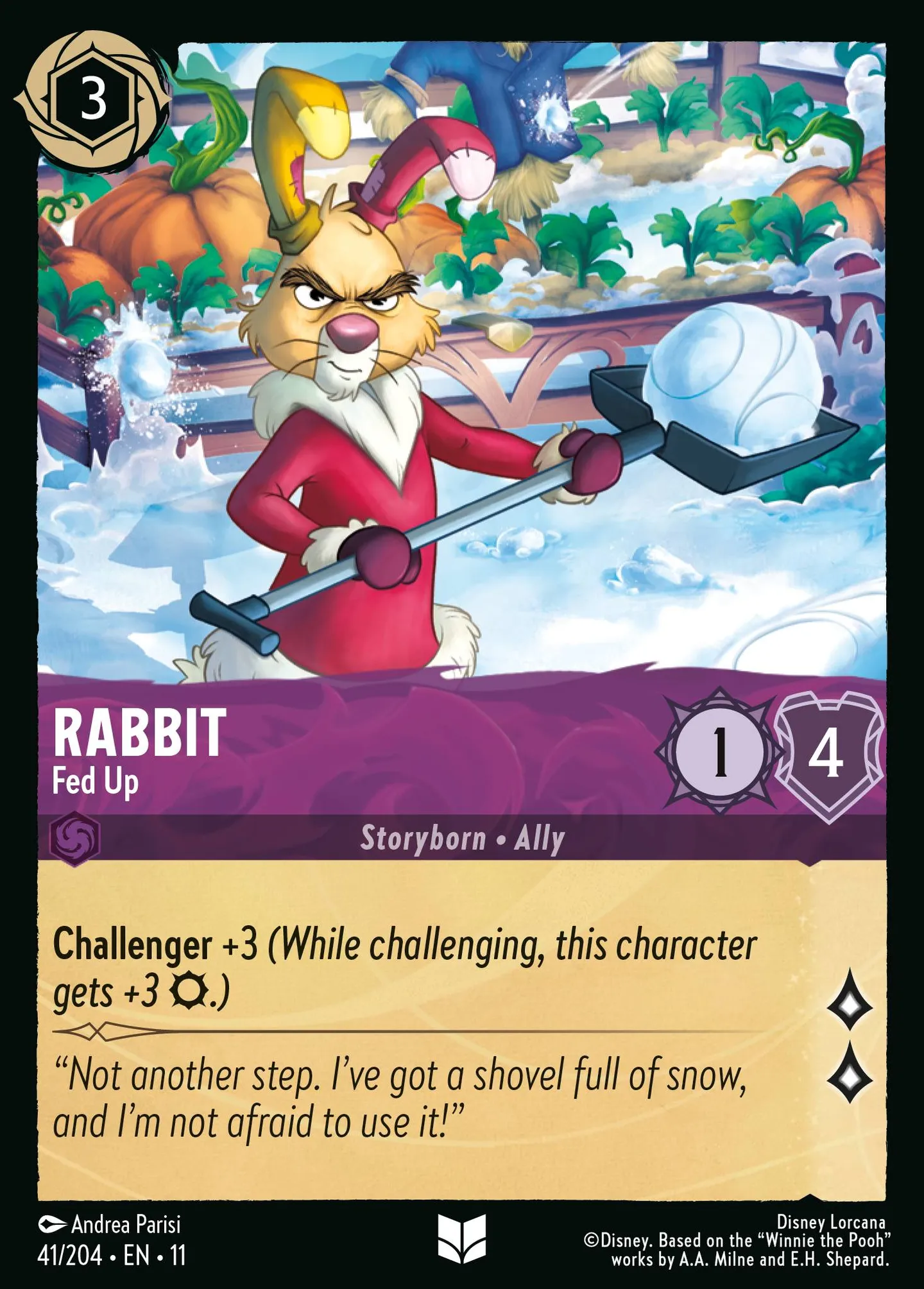 Rabbit - Fed Up — Winterspell — Lorcana