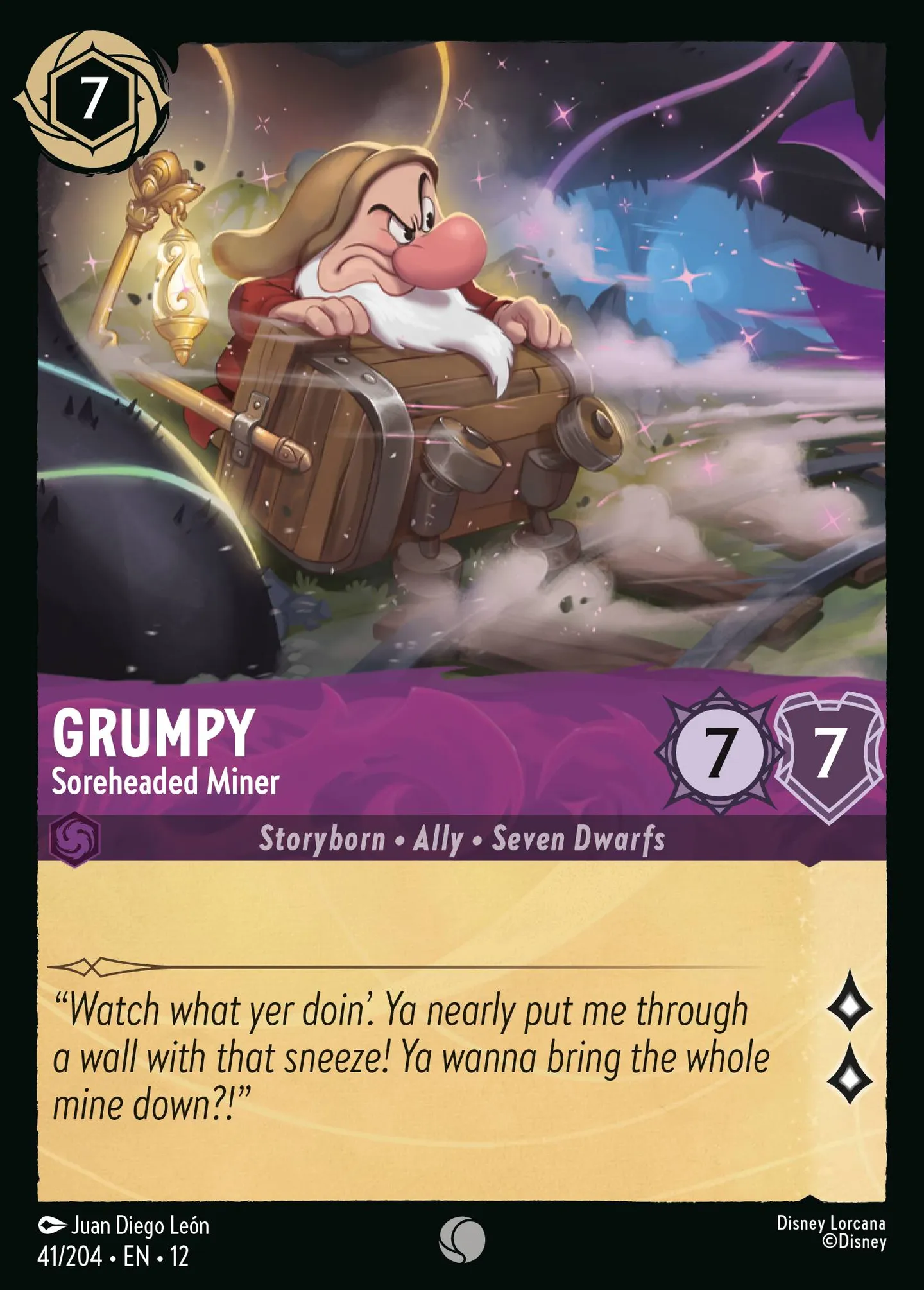 Grumpy - Soreheaded Miner — Wilds Unknown — Lorcana