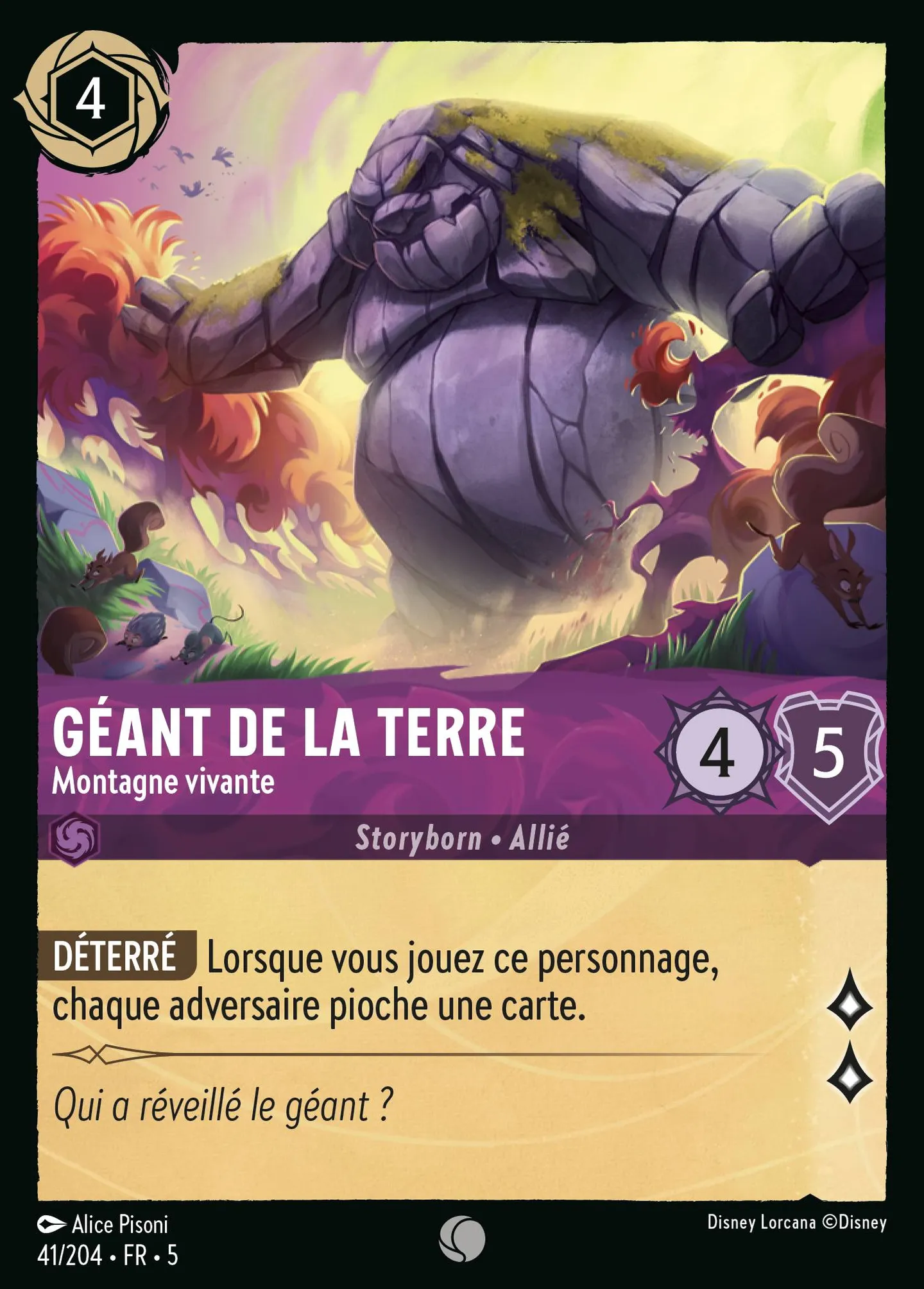 Géant de la Terre - Montagne vivante — Shimmering Skies — Lorcana