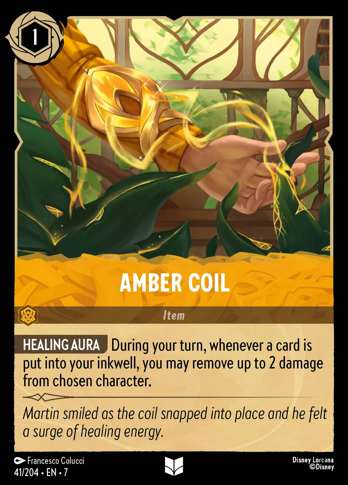 Amber Coil — Archazia's Island — Lorcana