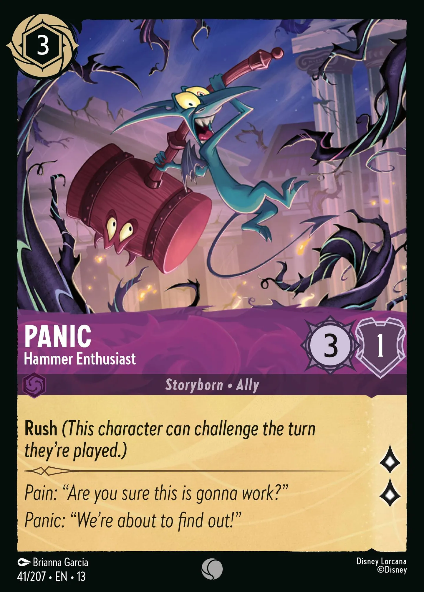 Panic - Hammer Enthusiast — Attack of the Vine! — Lorcana