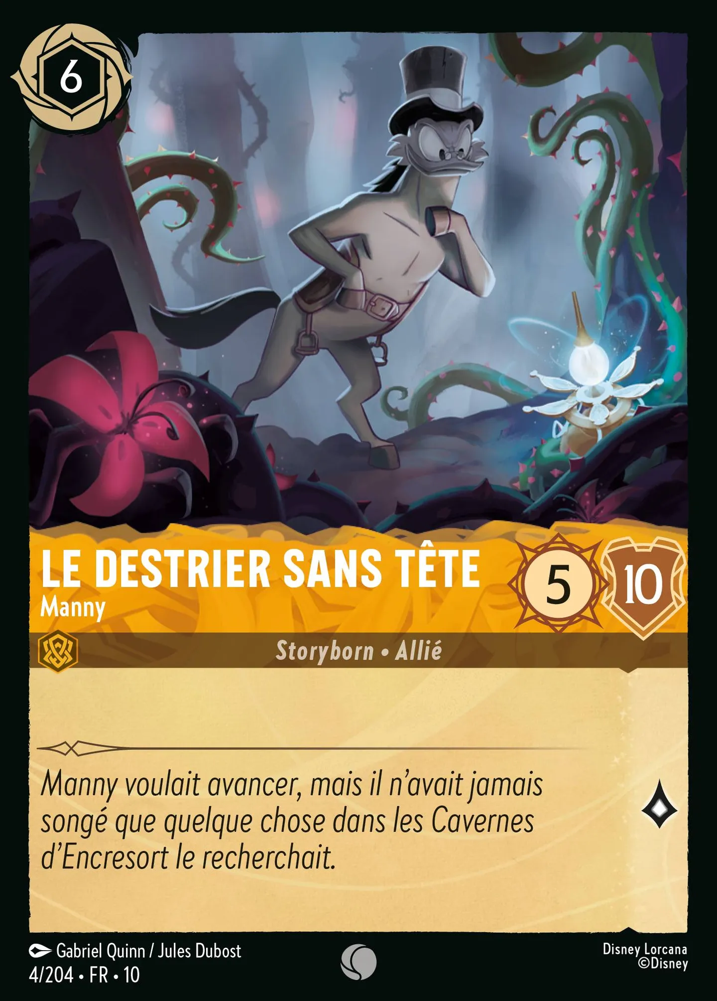 Le destrier sans tête - Manny — Whispers in the Well — Lorcana
