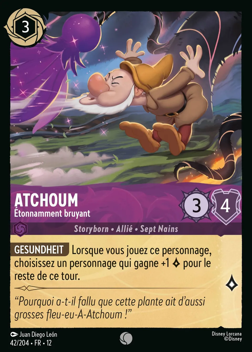 Atchoum - Étonnamment bruyant from Wilds Unknown - Lorcana