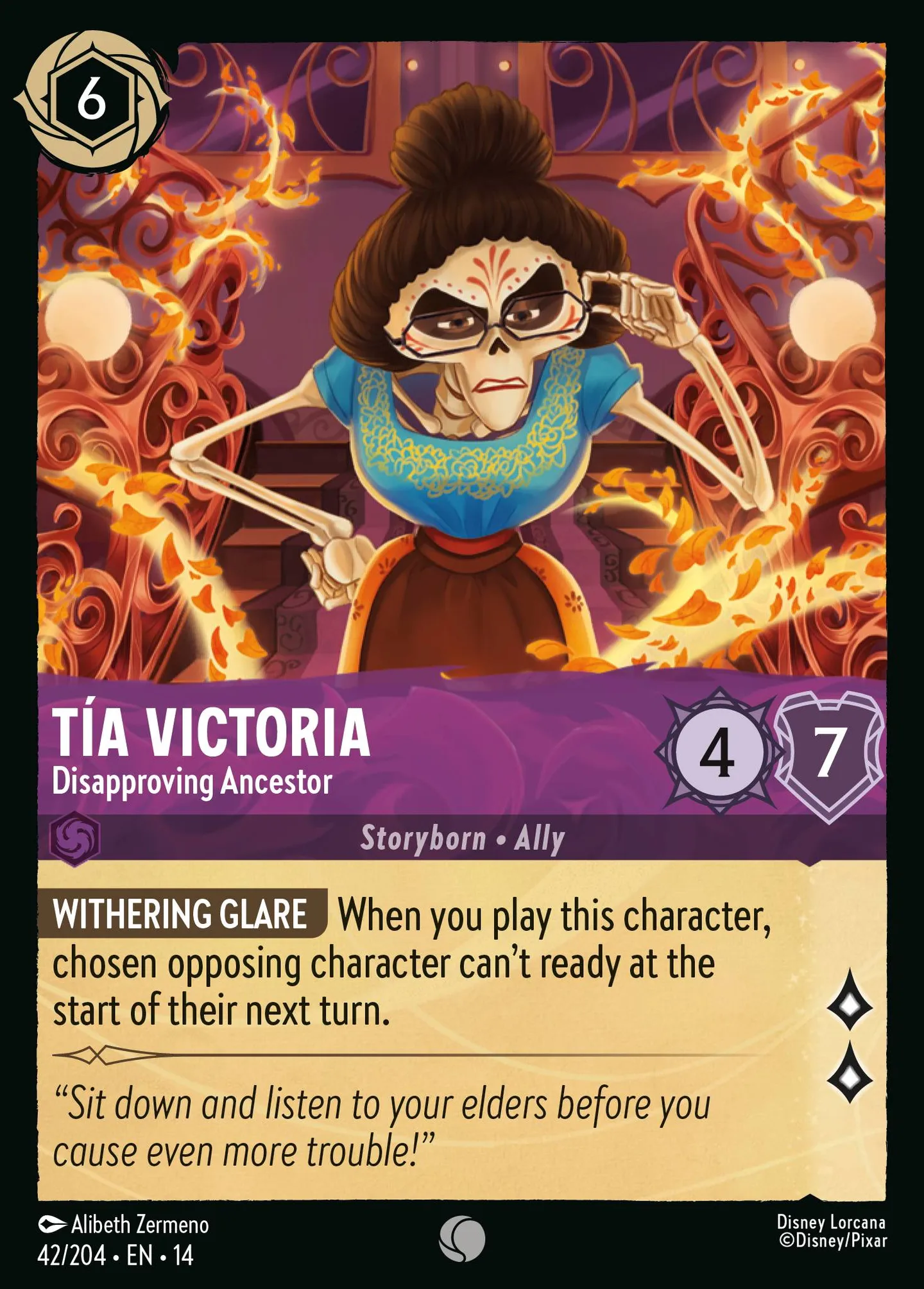 Tía Victoria - Disapproving Ancestor — Hyperia City — Lorcana