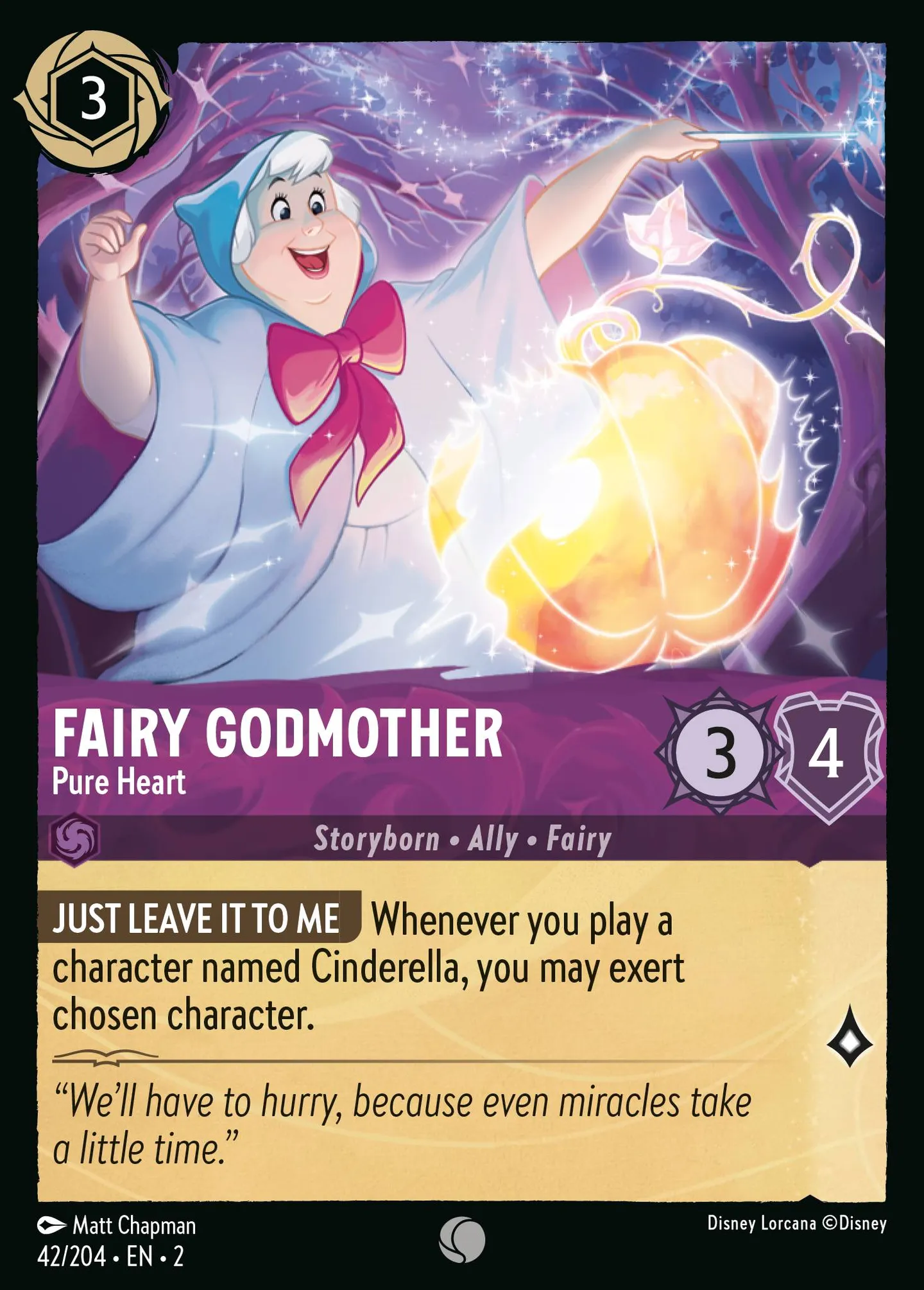 Fairy Godmother - Pure Heart — Rise of the Floodborn — Lorcana