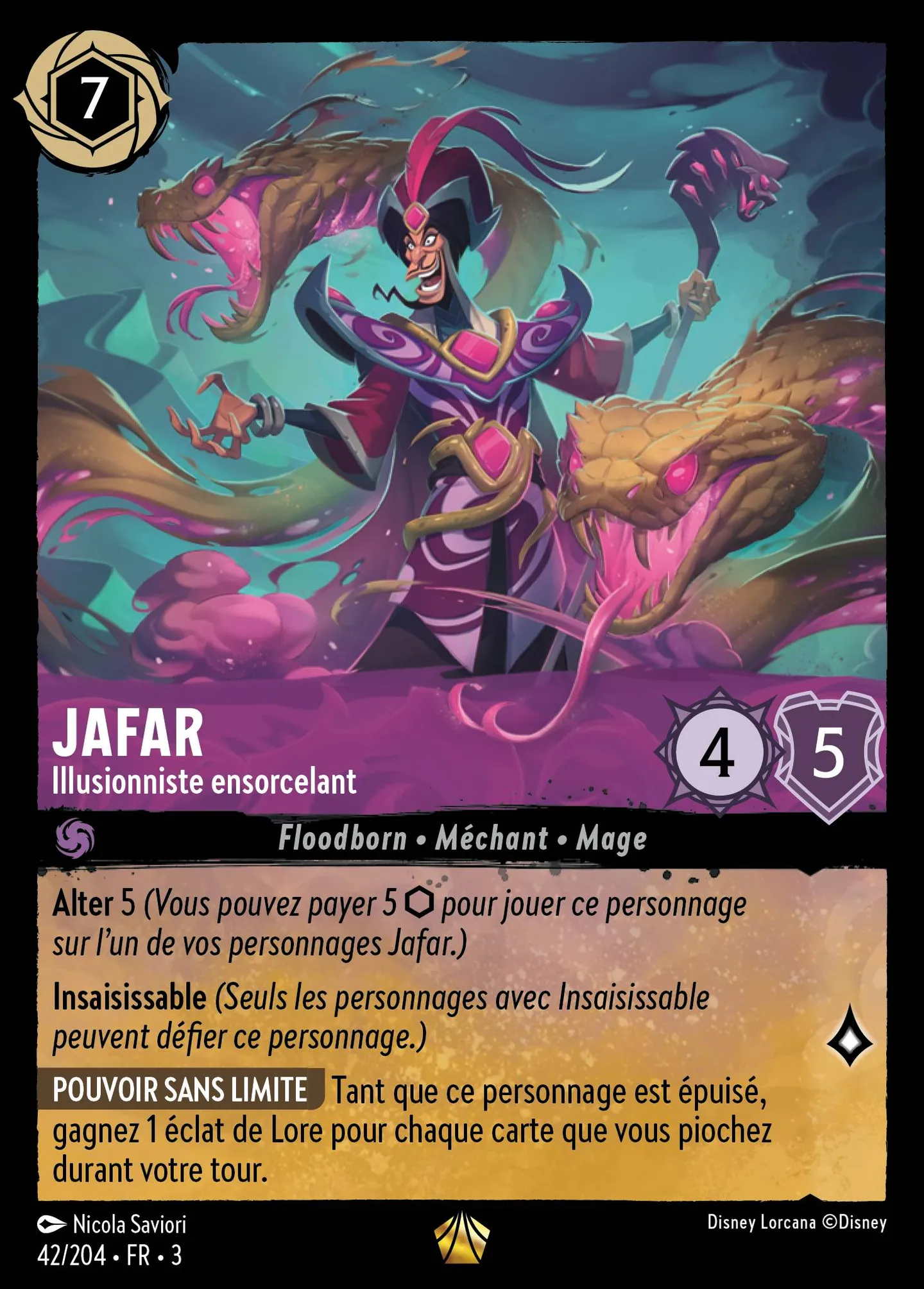 Jafar - Illusionniste ensorcelant — Into the Inklands — Lorcana