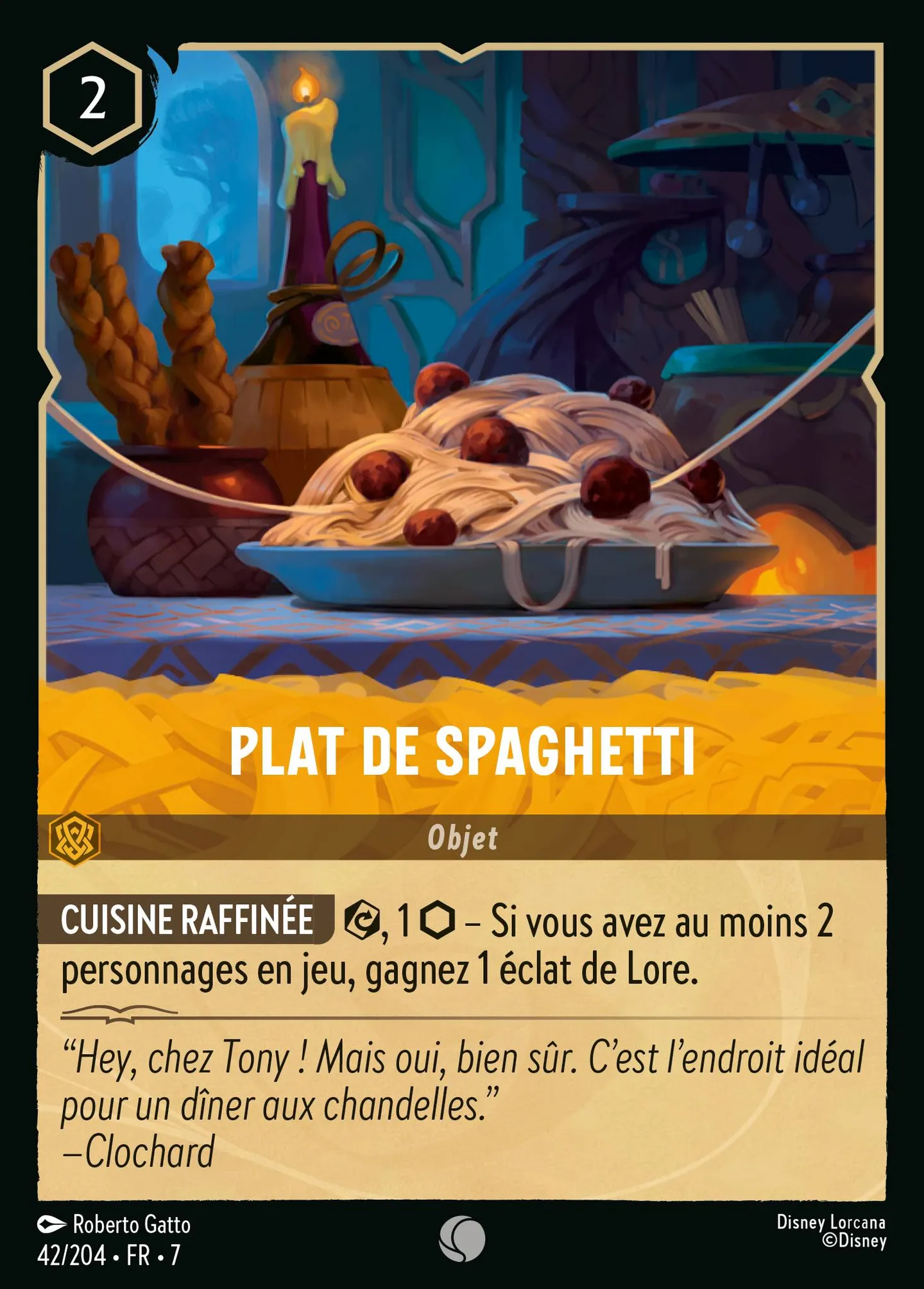 Plat de spaghetti — Archazia's Island — Lorcana