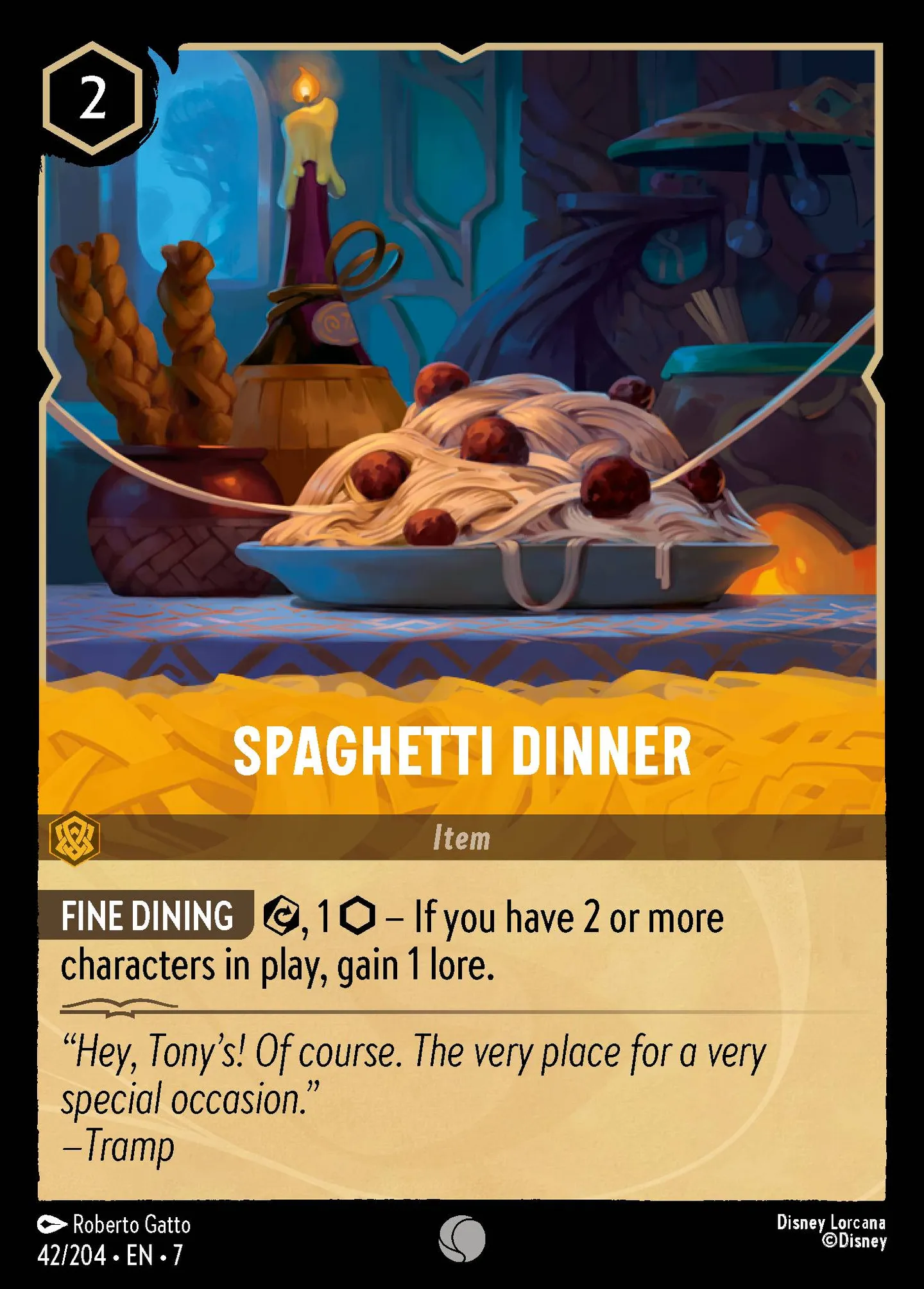 Spaghetti Dinner — Archazia's Island — Lorcana