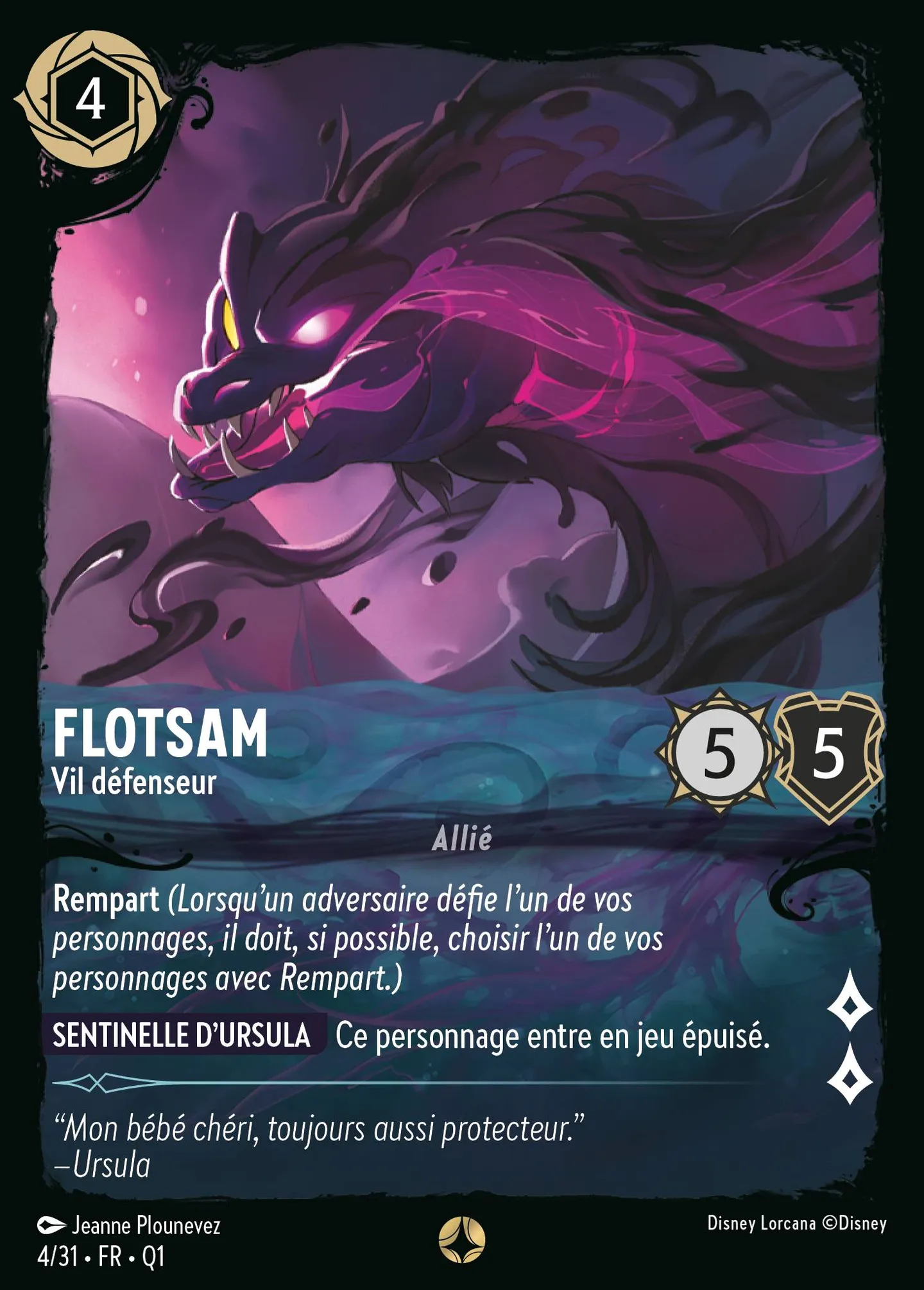 Flotsam - Vil défenseur — Illumineer's Quest: Deep Trouble — Lorcana