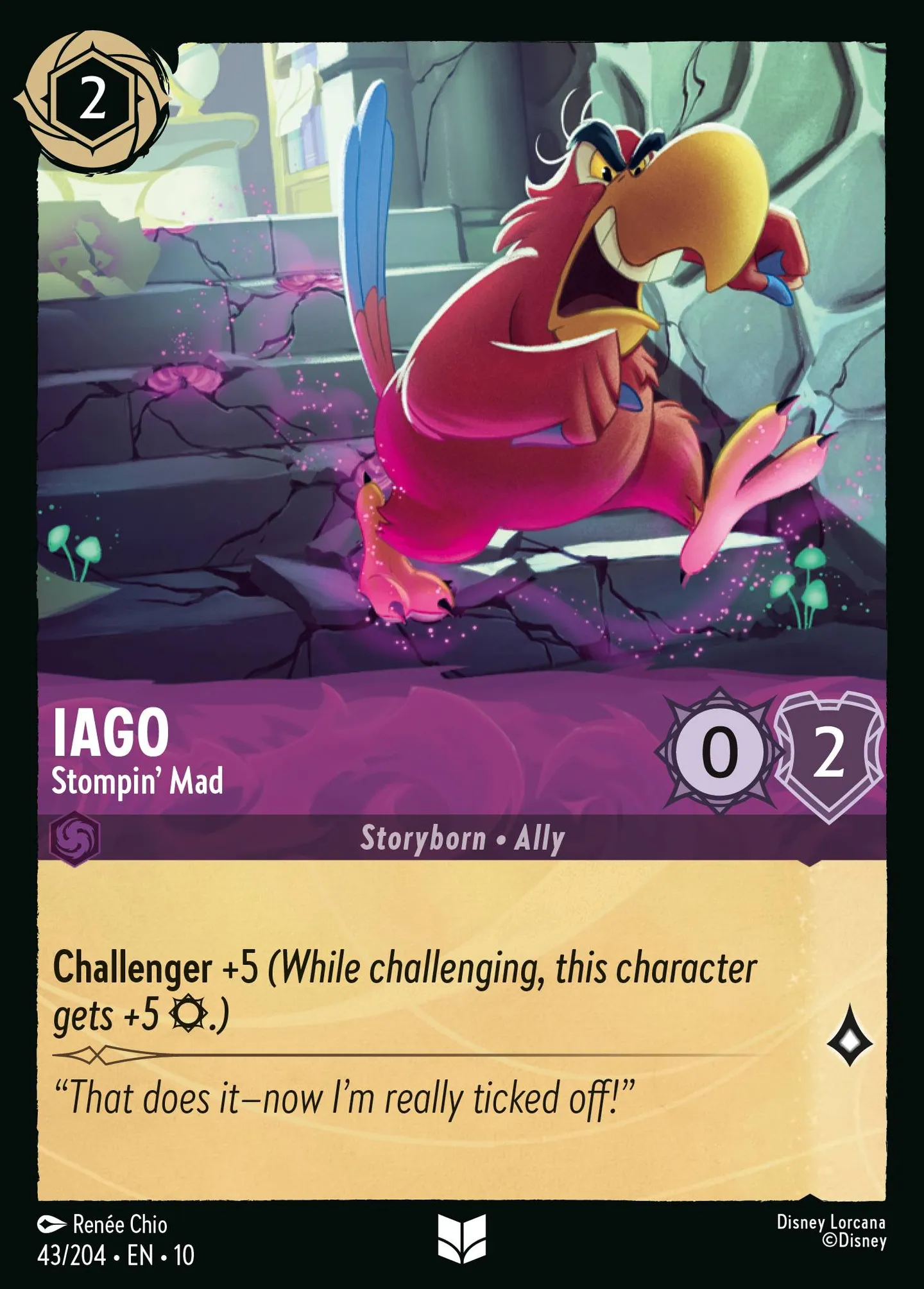 Iago - Stompin' Mad — Whispers in the Well — Lorcana