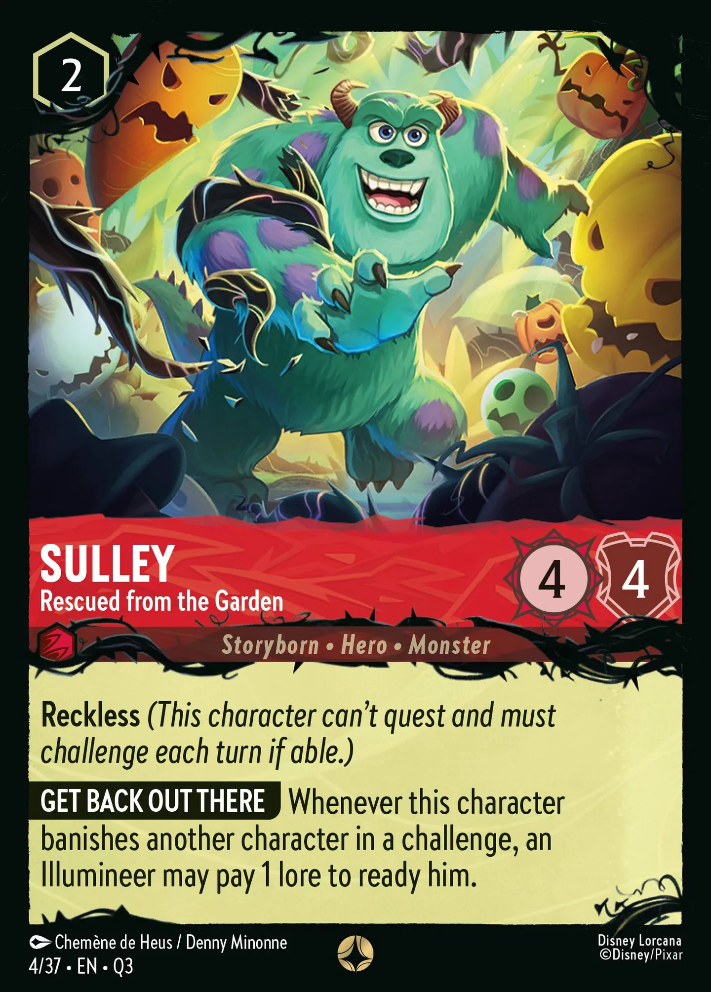 Sulley - Rescued from the Garden — Illumineer's Quest: The Great Hunny Rescue — Lorcana