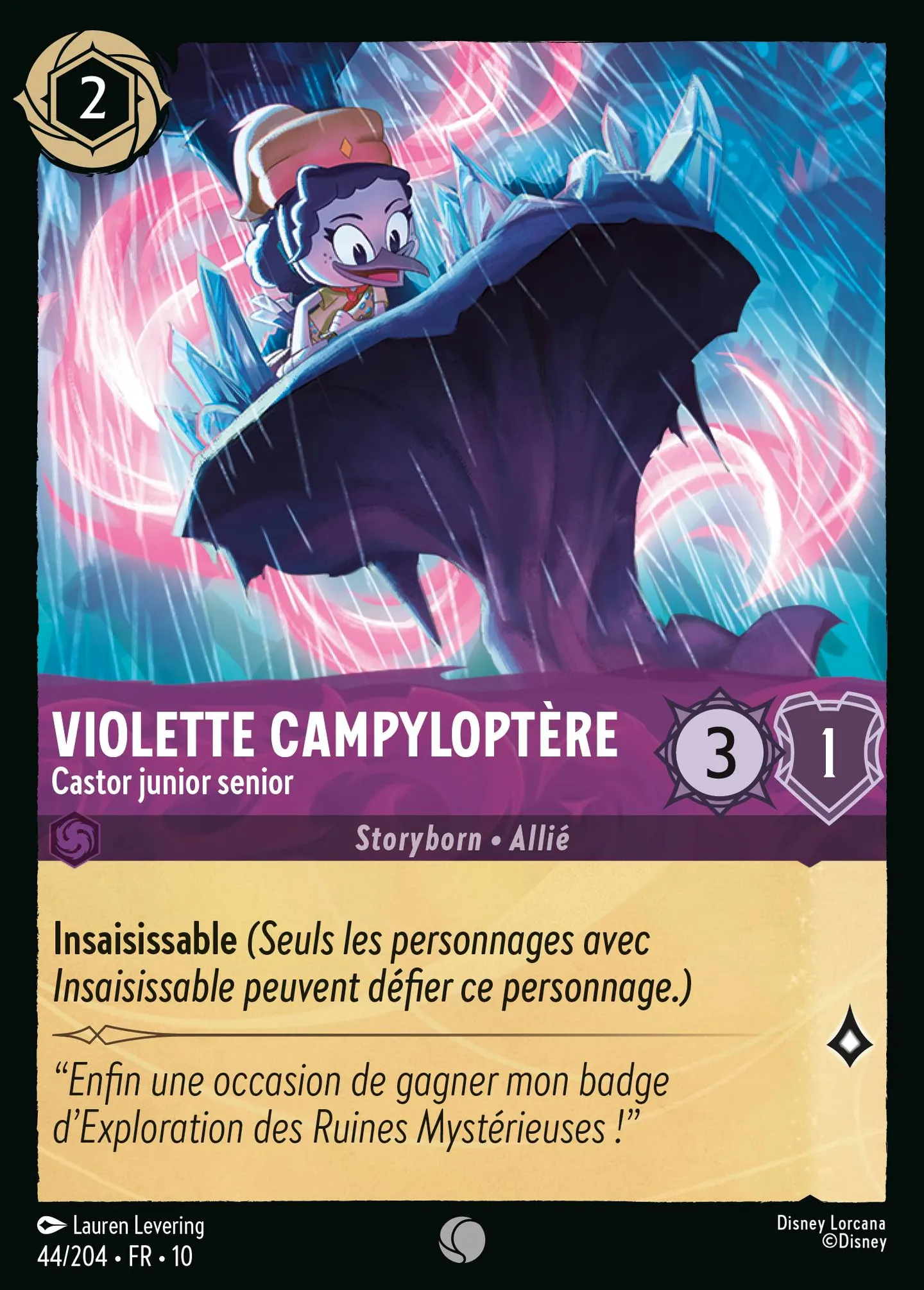 Violette Campyloptère - Castor junior senior — Whispers in the Well — Lorcana
