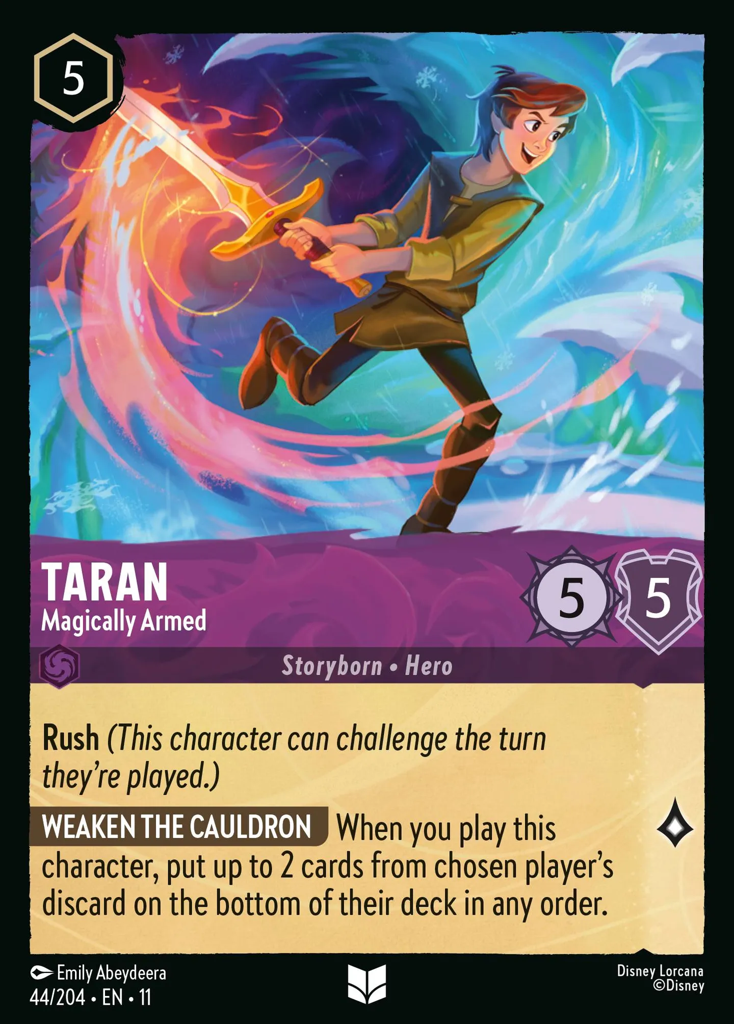Taran - Magically Armed — Winterspell — Lorcana