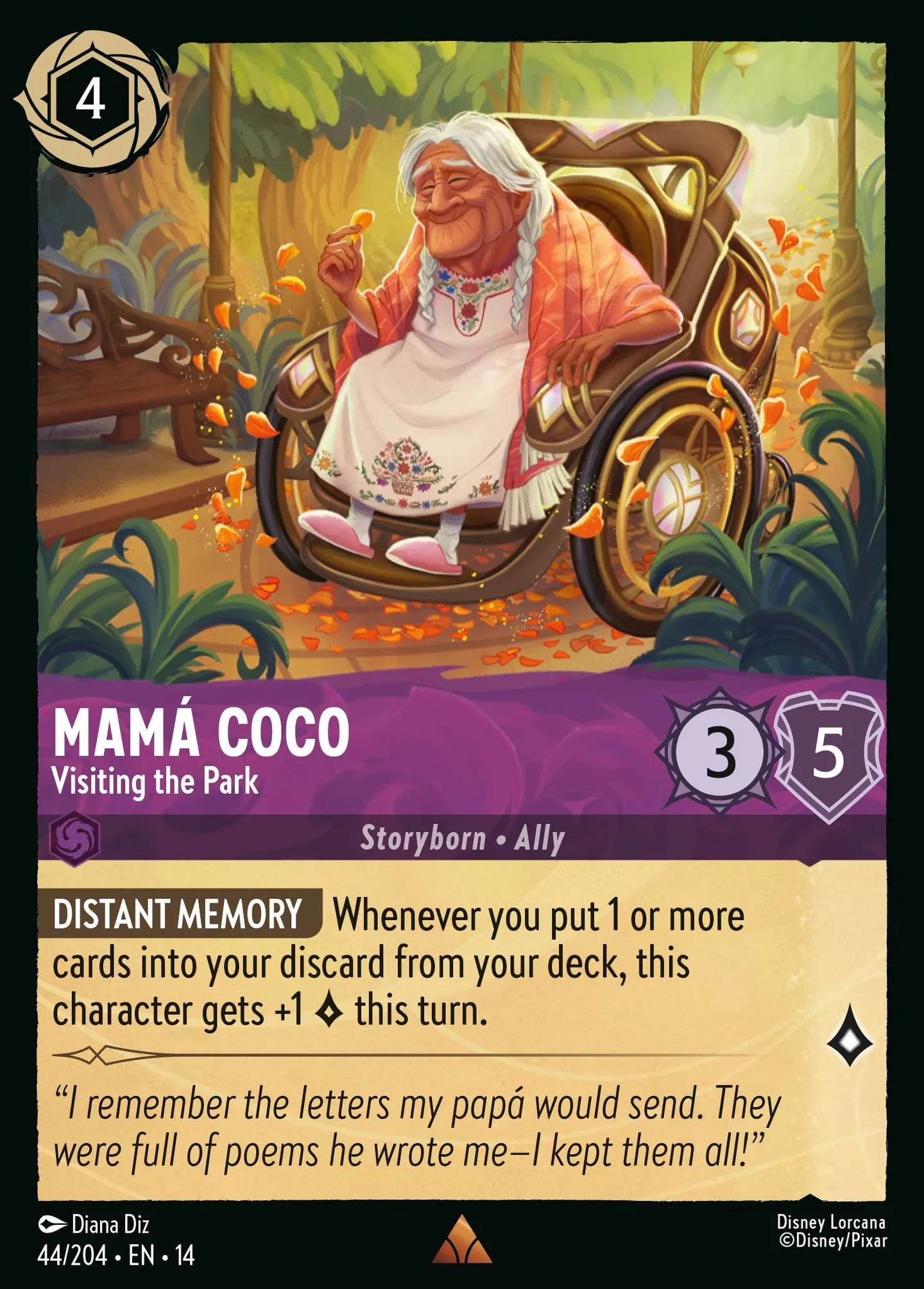 Mamá Coco - Visiting the Park — Hyperia City — Lorcana