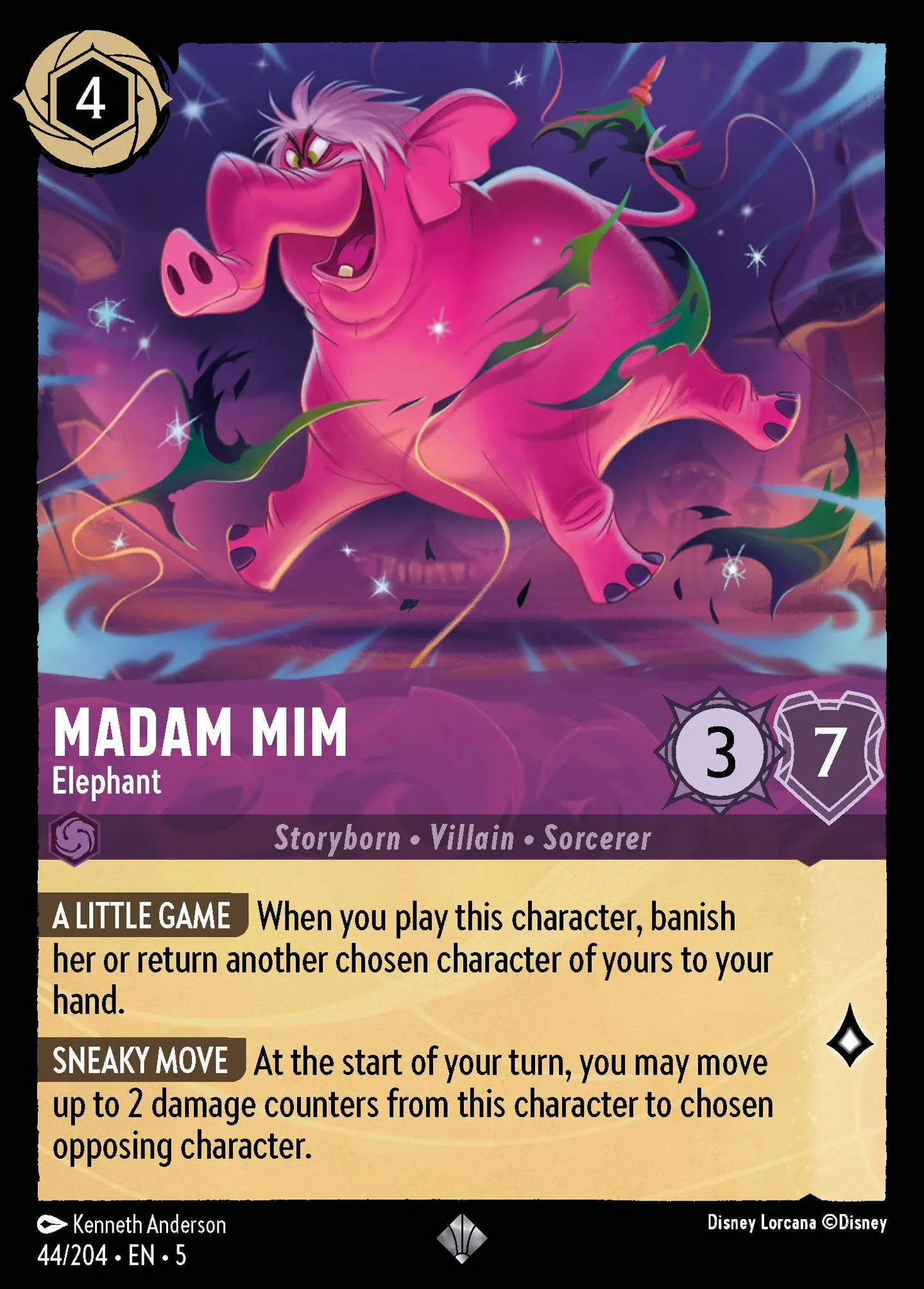 Madam Mim - Elephant — Shimmering Skies — Lorcana