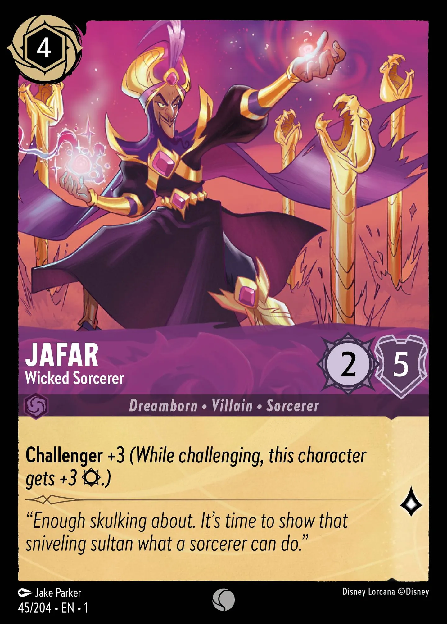 Jafar - Wicked Sorcerer — The First Chapter — Lorcana