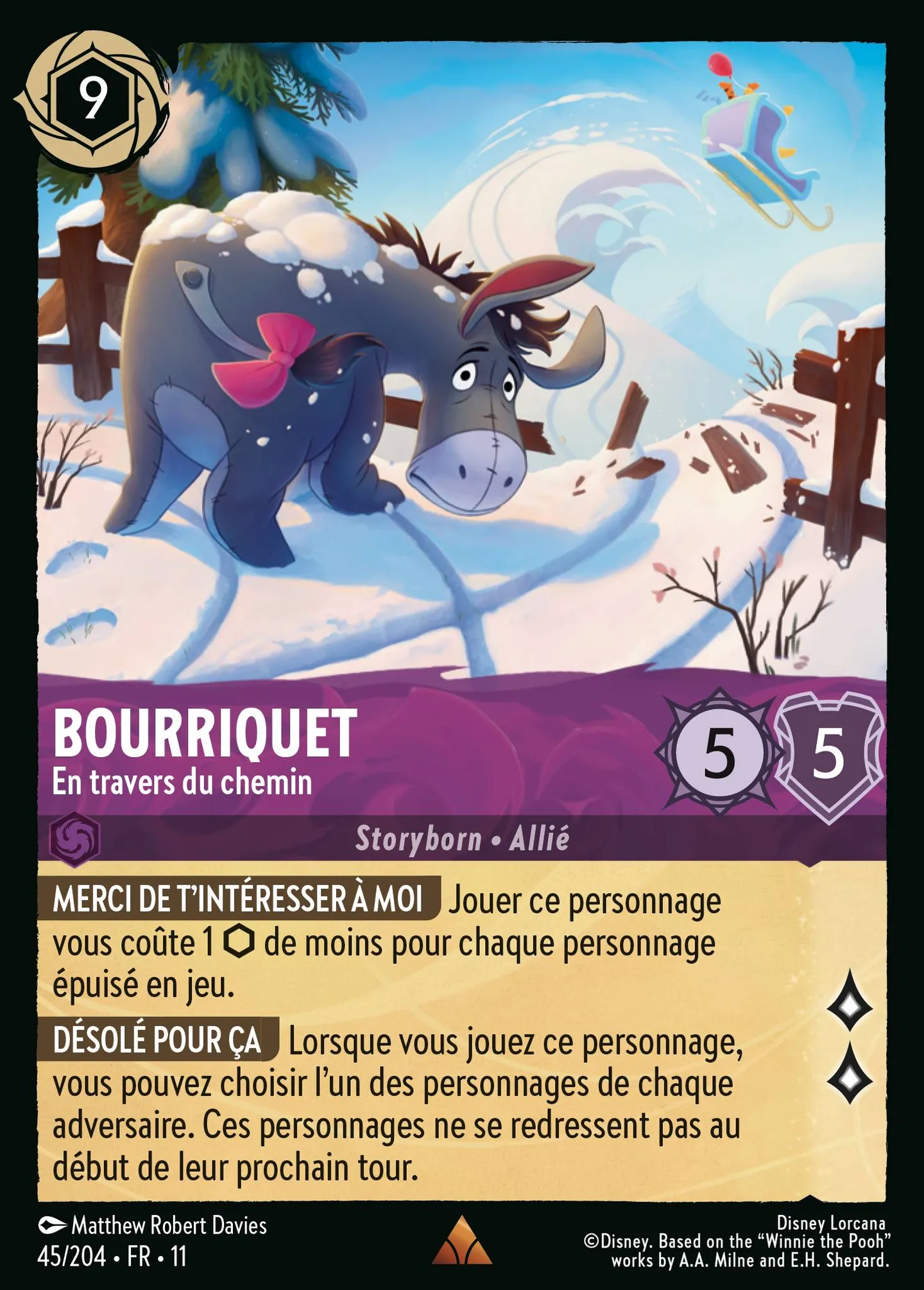 Bourriquet - En travers du chemin — Winterspell — Lorcana