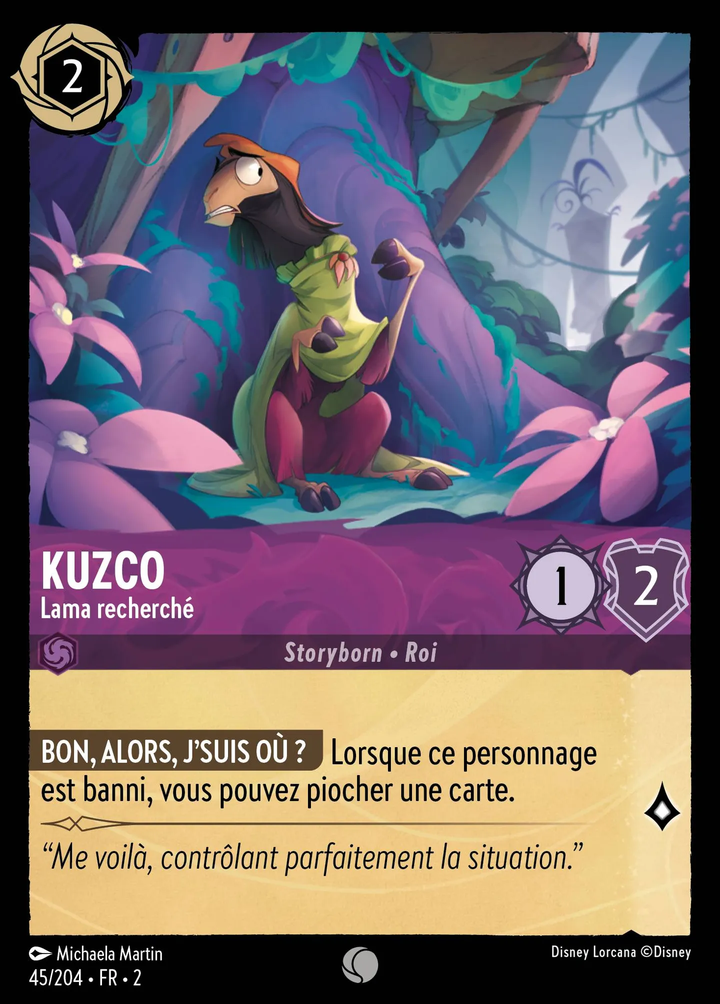 Kuzco - Lama recherché — Rise of the Floodborn — Lorcana