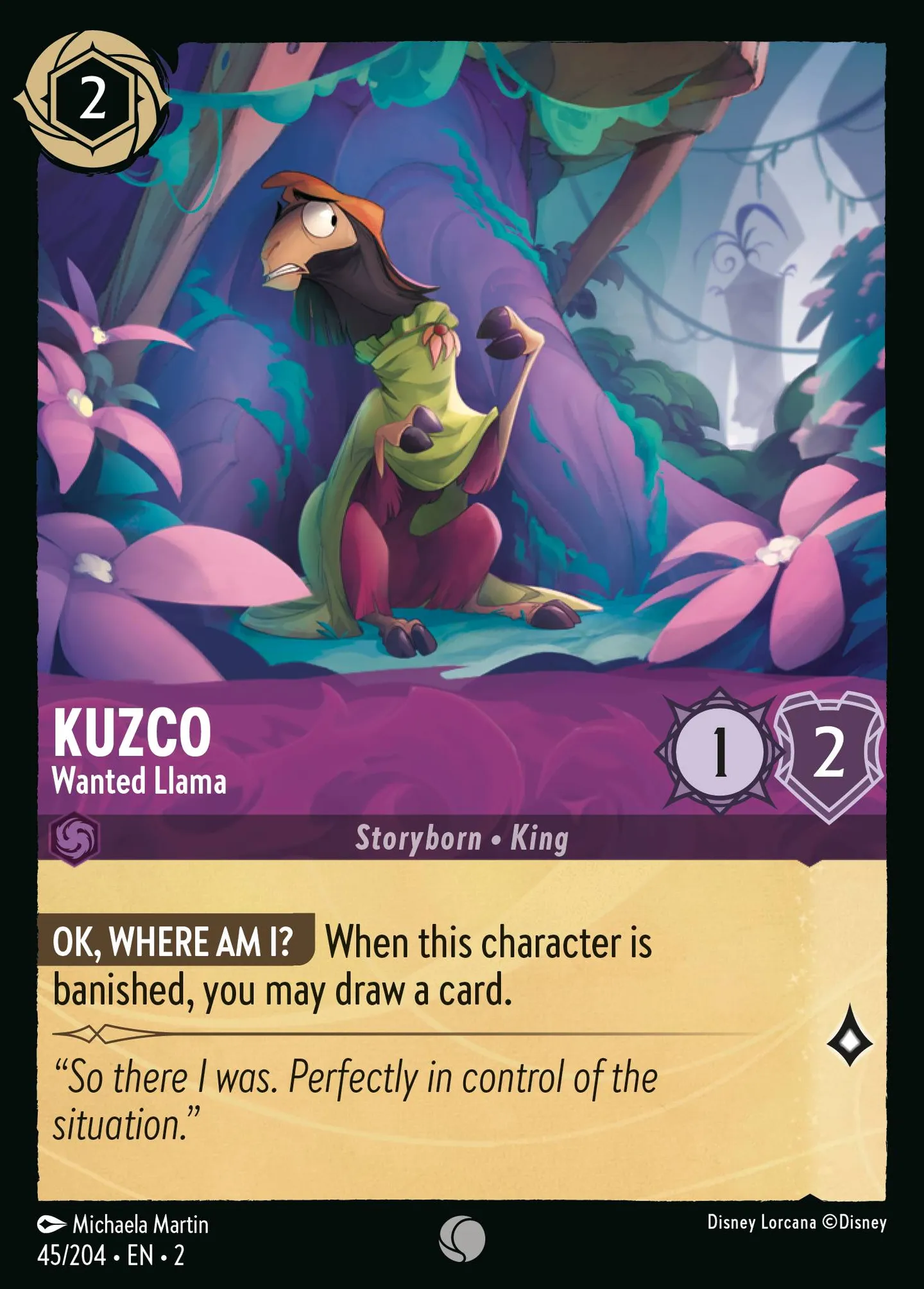 Kuzco - Wanted Llama — Rise of the Floodborn — Lorcana