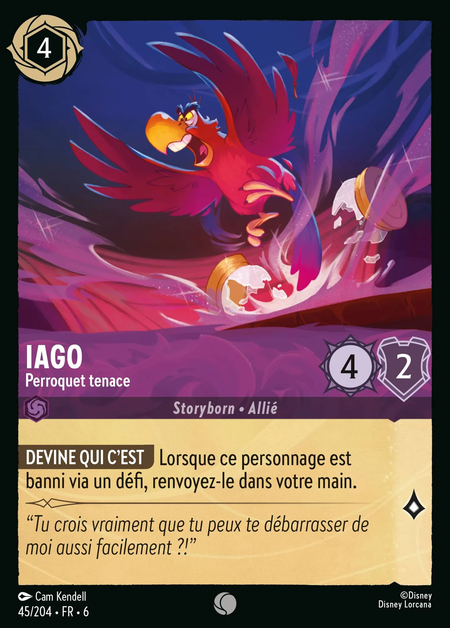 Iago - Perroquet tenace — Azurite Sea — Lorcana