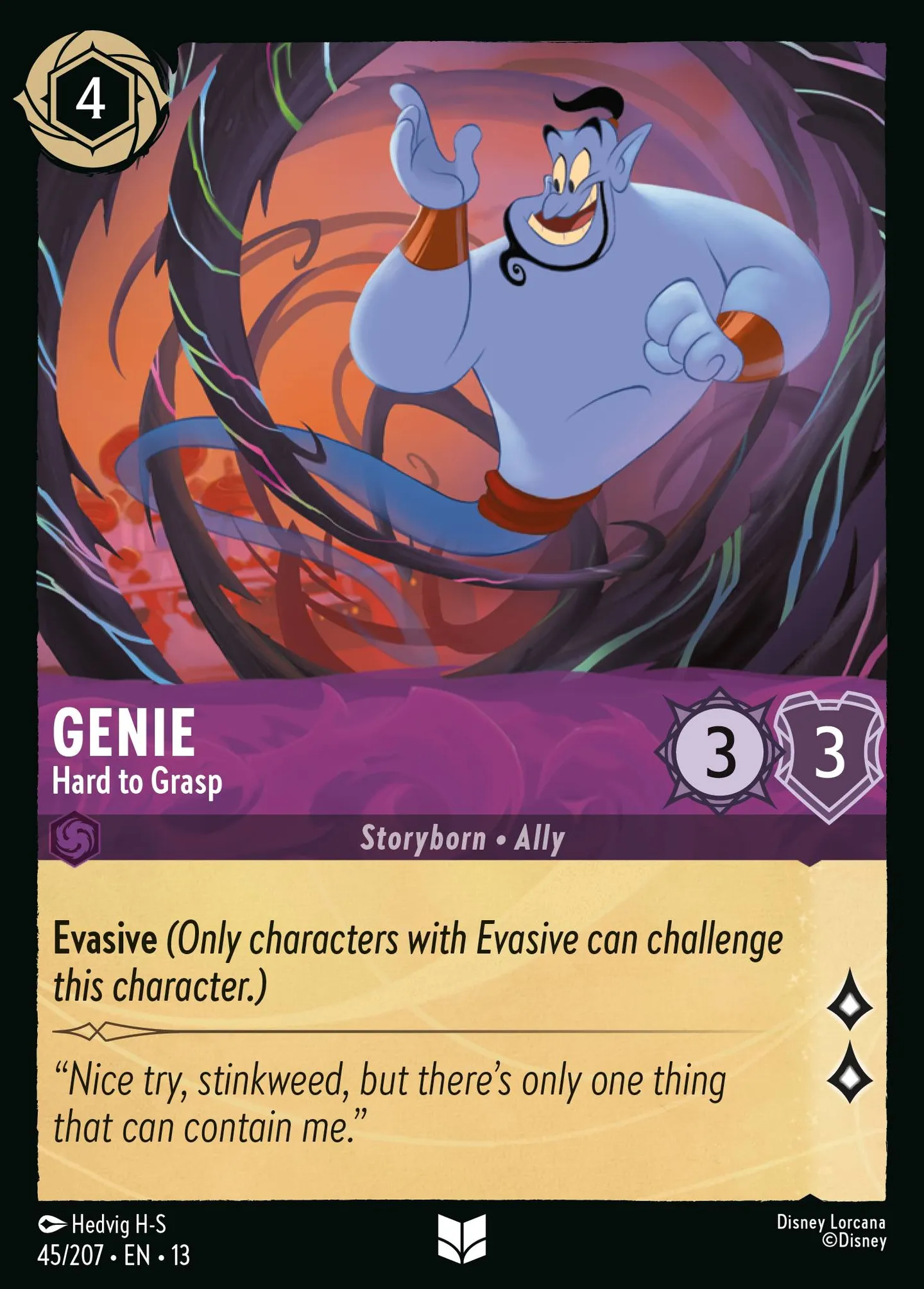 Genie - Hard to Grasp — Attack of the Vine! — Lorcana
