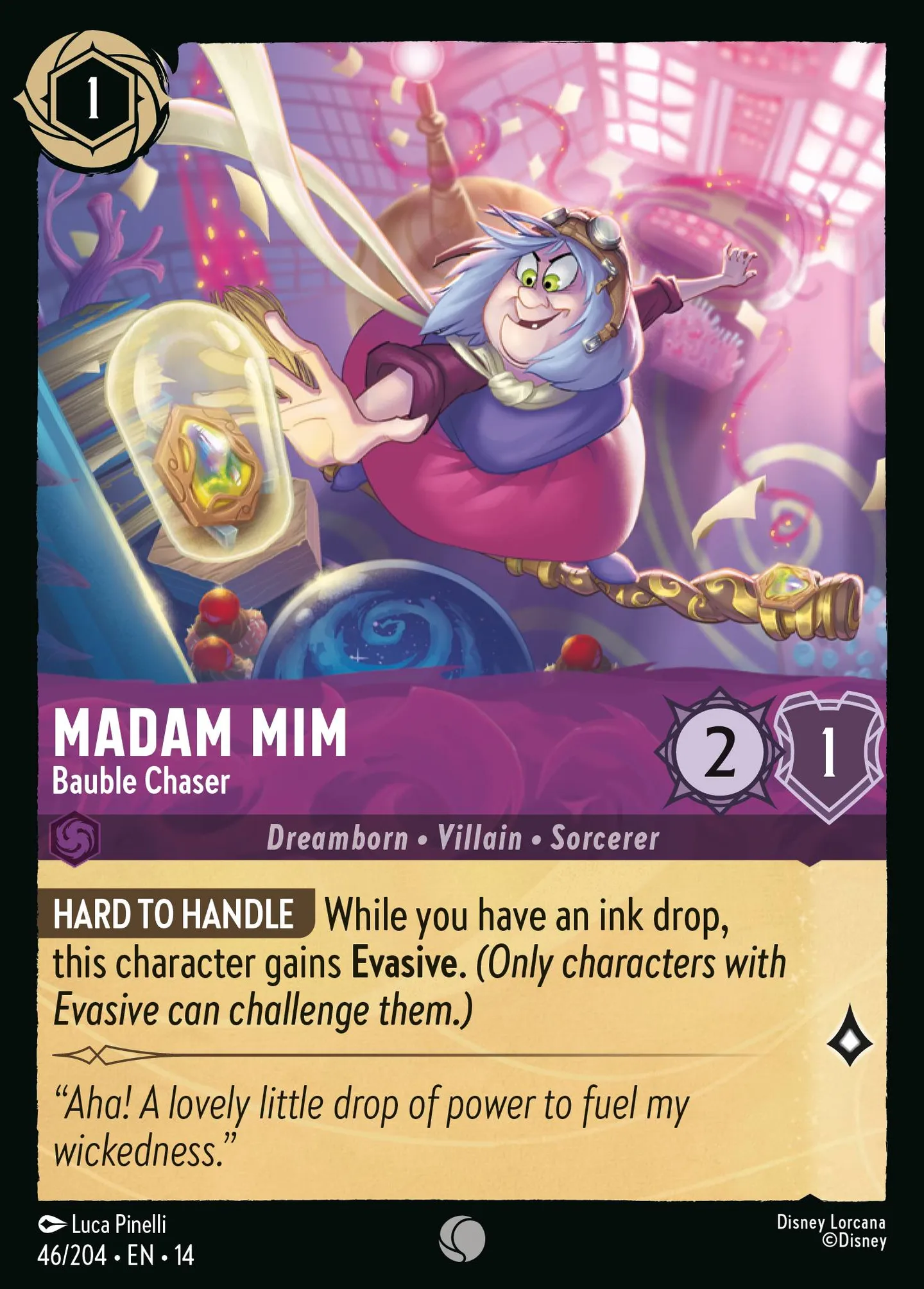 Madam Mim - Bauble Chaser — Hyperia City — Lorcana