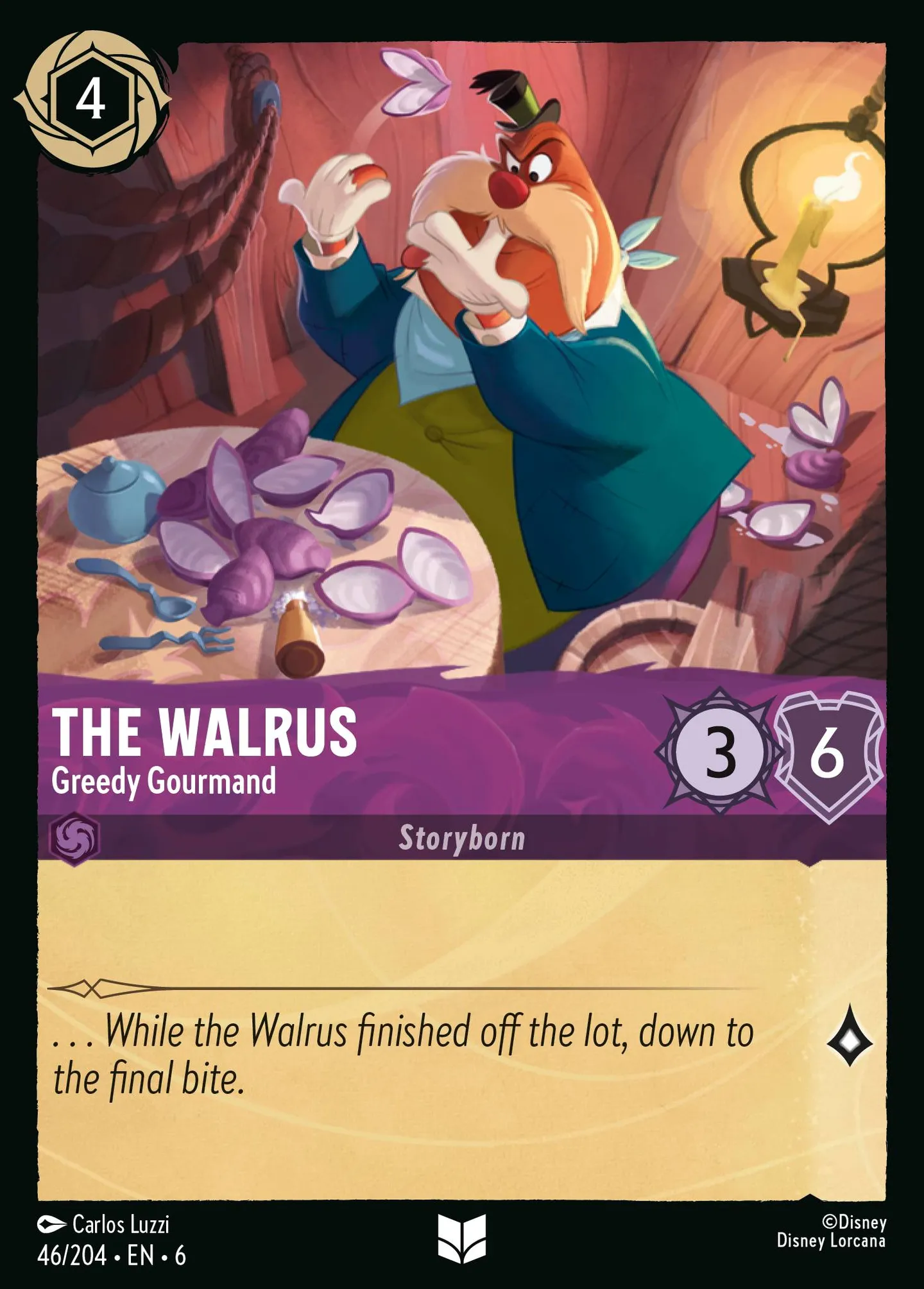 The Walrus - Greedy Gourmand — Azurite Sea — Lorcana