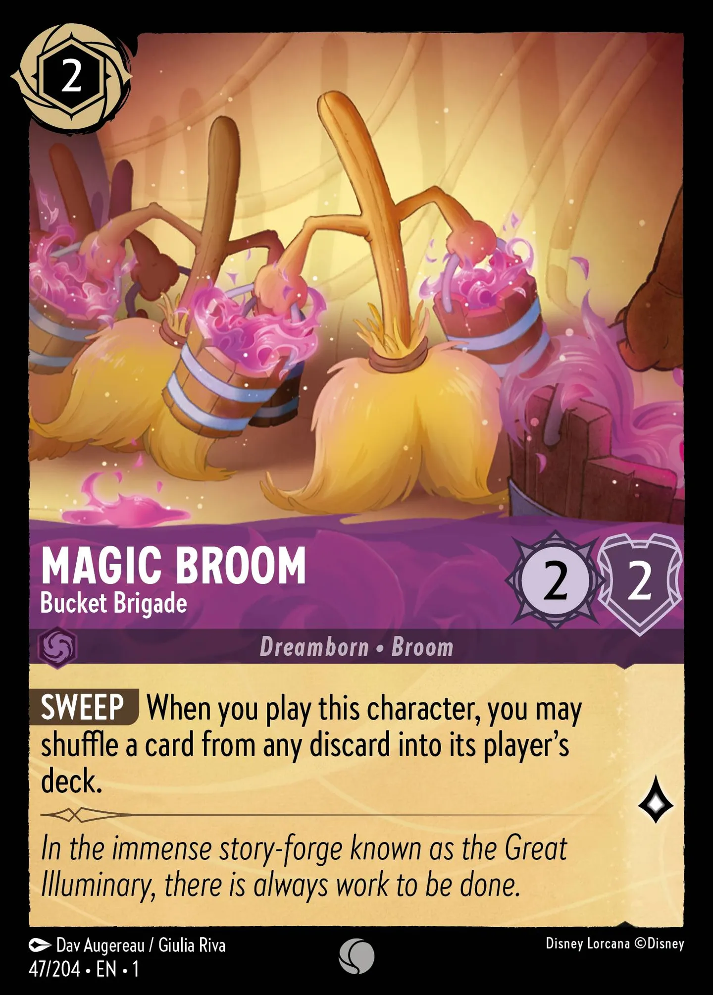 Magic Broom - Bucket Brigade — The First Chapter — Lorcana