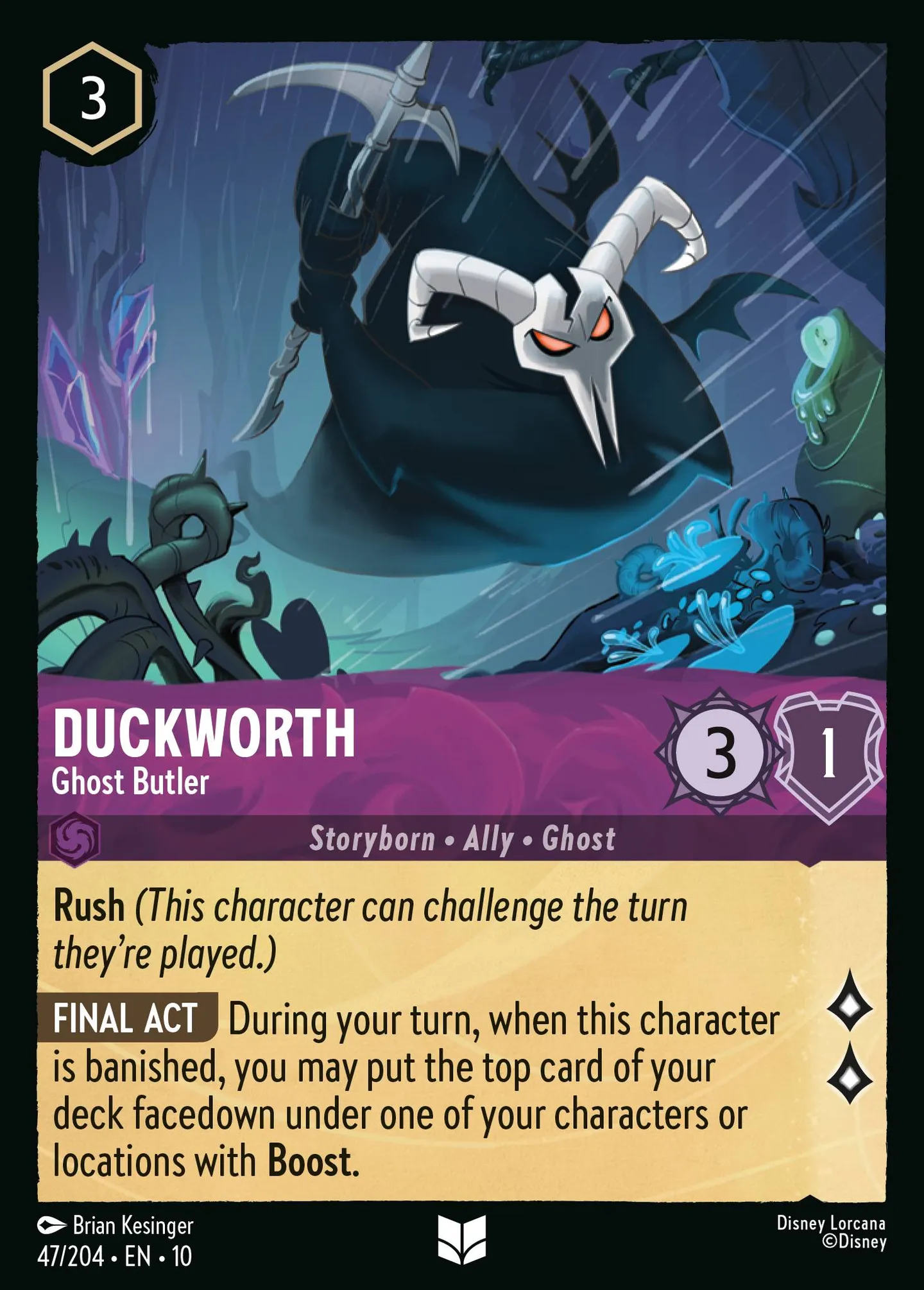 Duckworth - Ghost Butler — Whispers in the Well — Lorcana