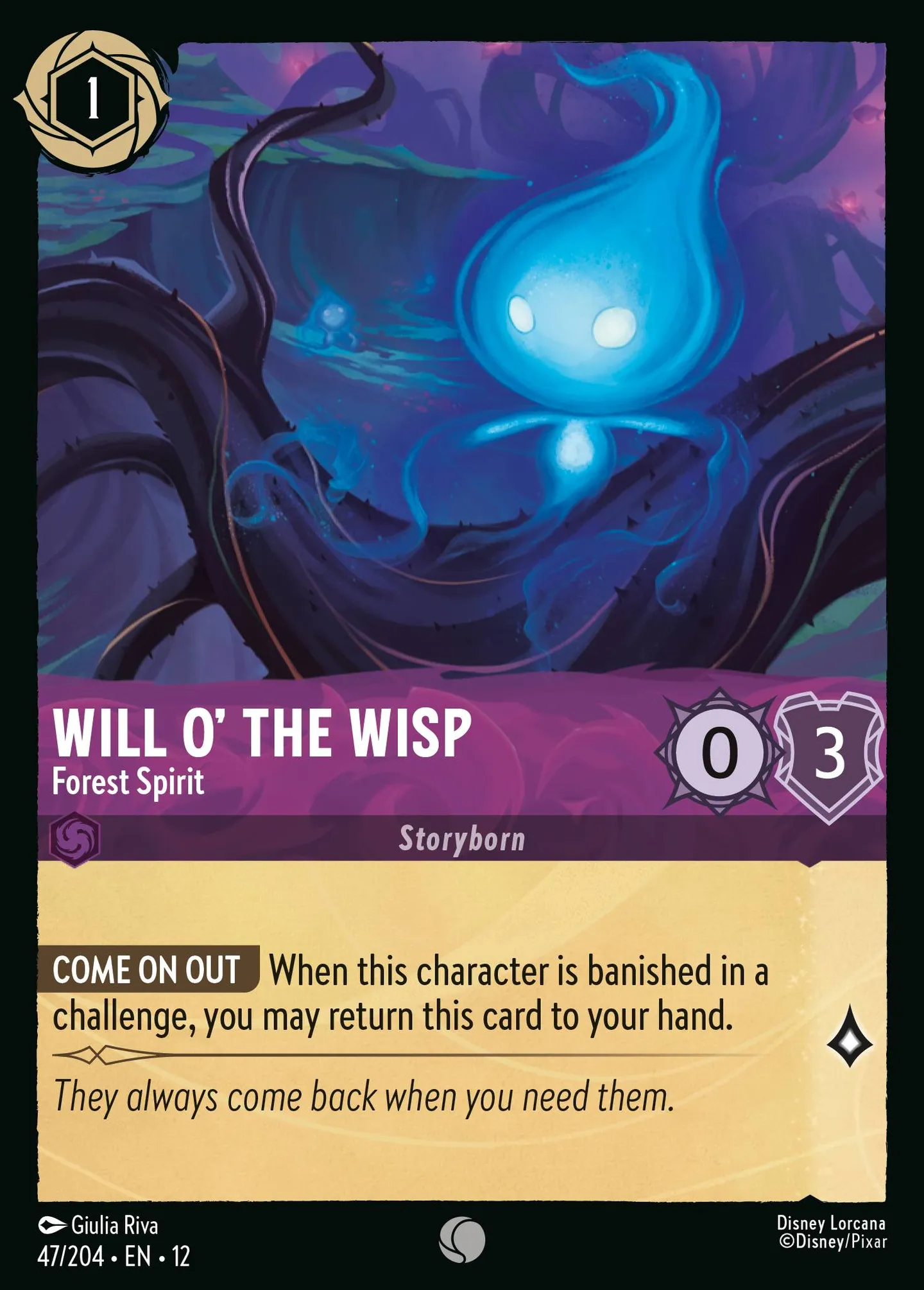 Will o' the Wisp - Forest Spirit — Wilds Unknown — Lorcana