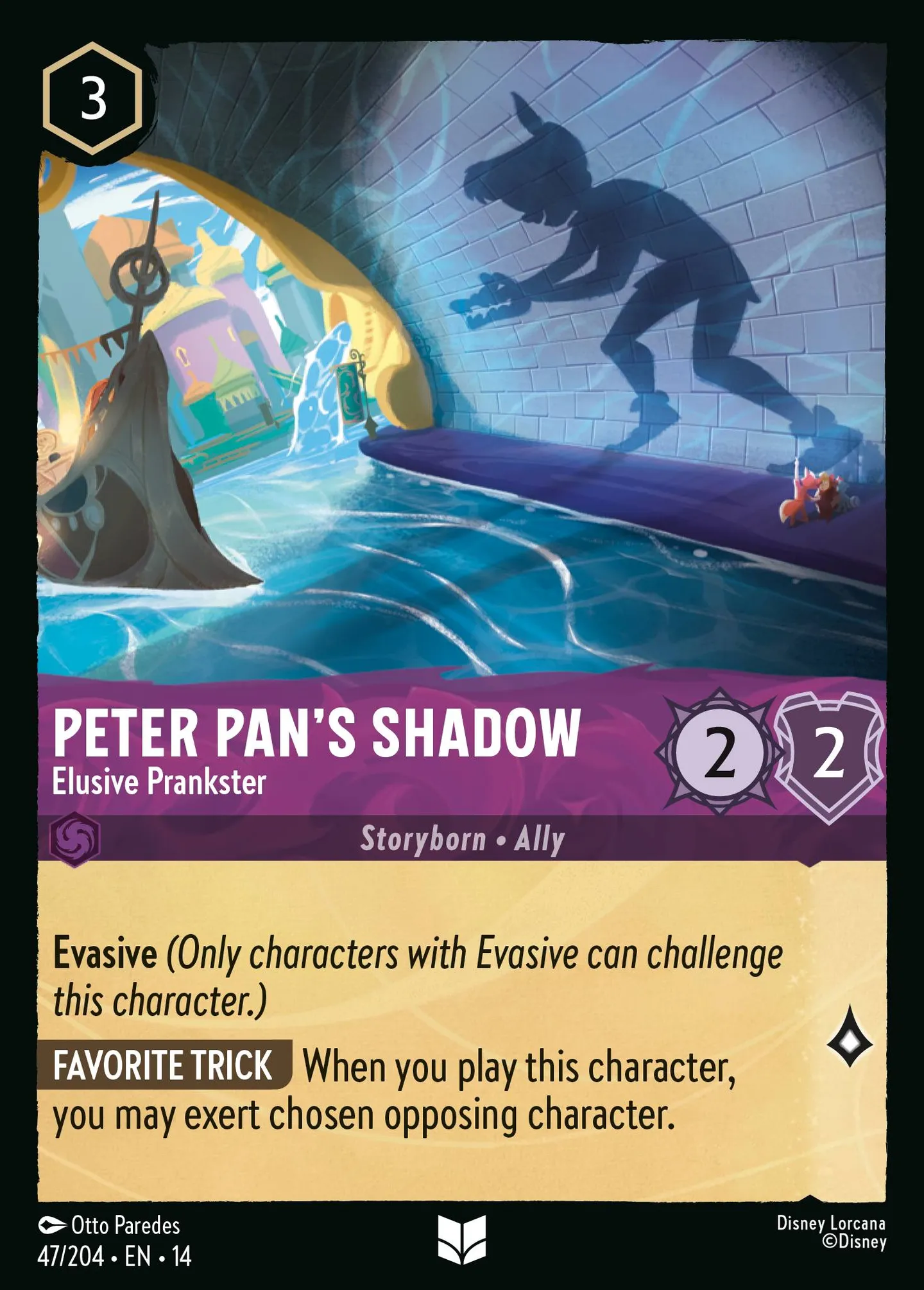 Peter Pan's Shadow - Elusive Prankster — Hyperia City — Lorcana