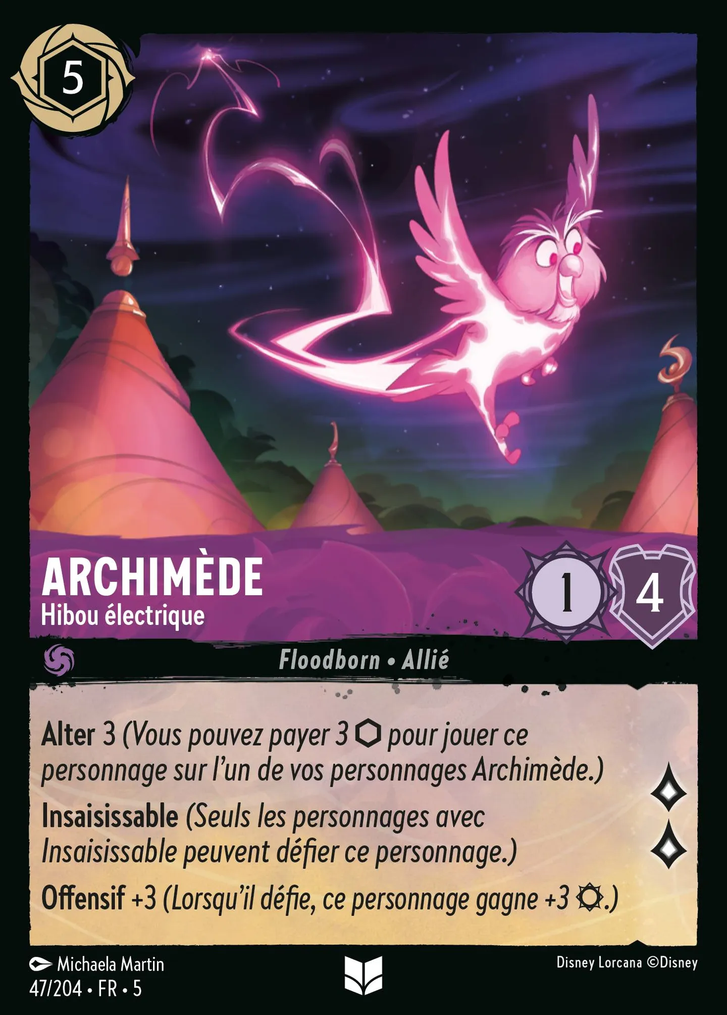 Archimède - Hibou électrique — Shimmering Skies — Lorcana