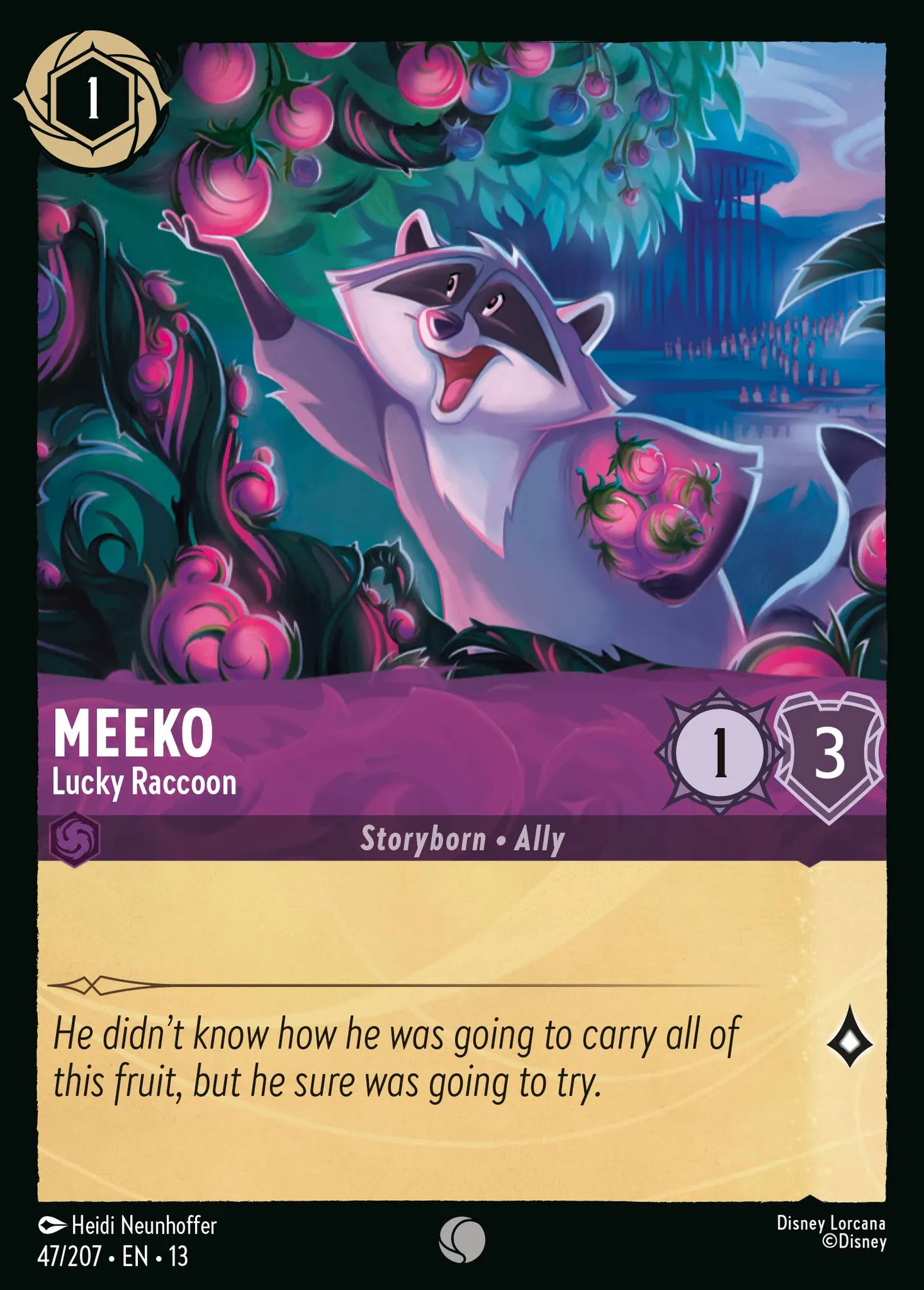 Meeko - Lucky Raccoon — Attack of the Vine! — Lorcana