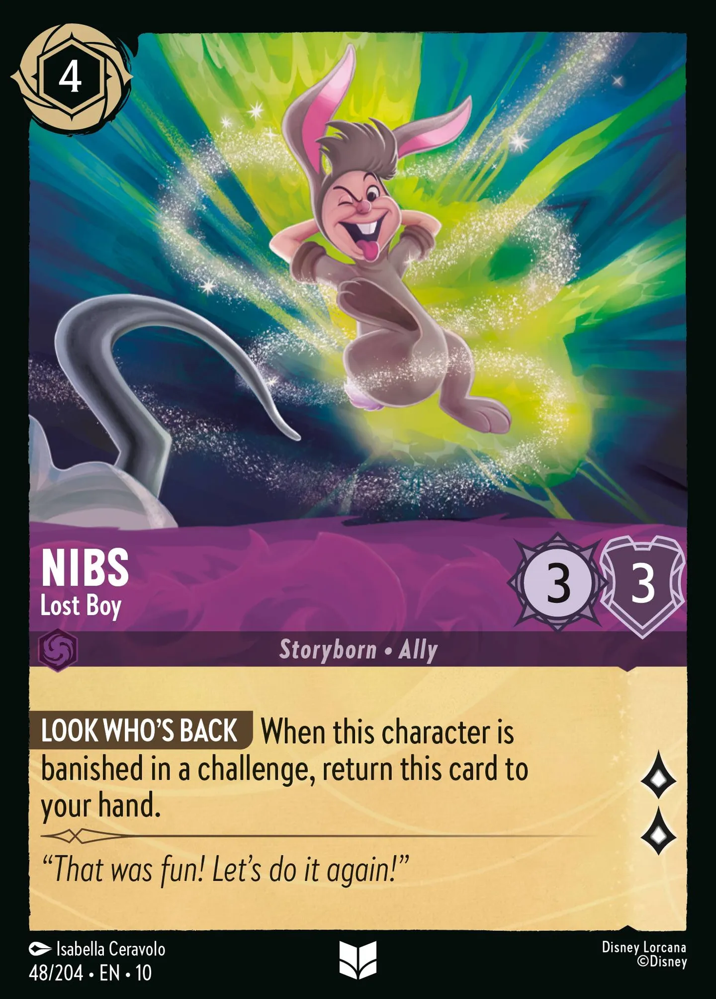 Nibs - Lost Boy — Whispers in the Well — Lorcana