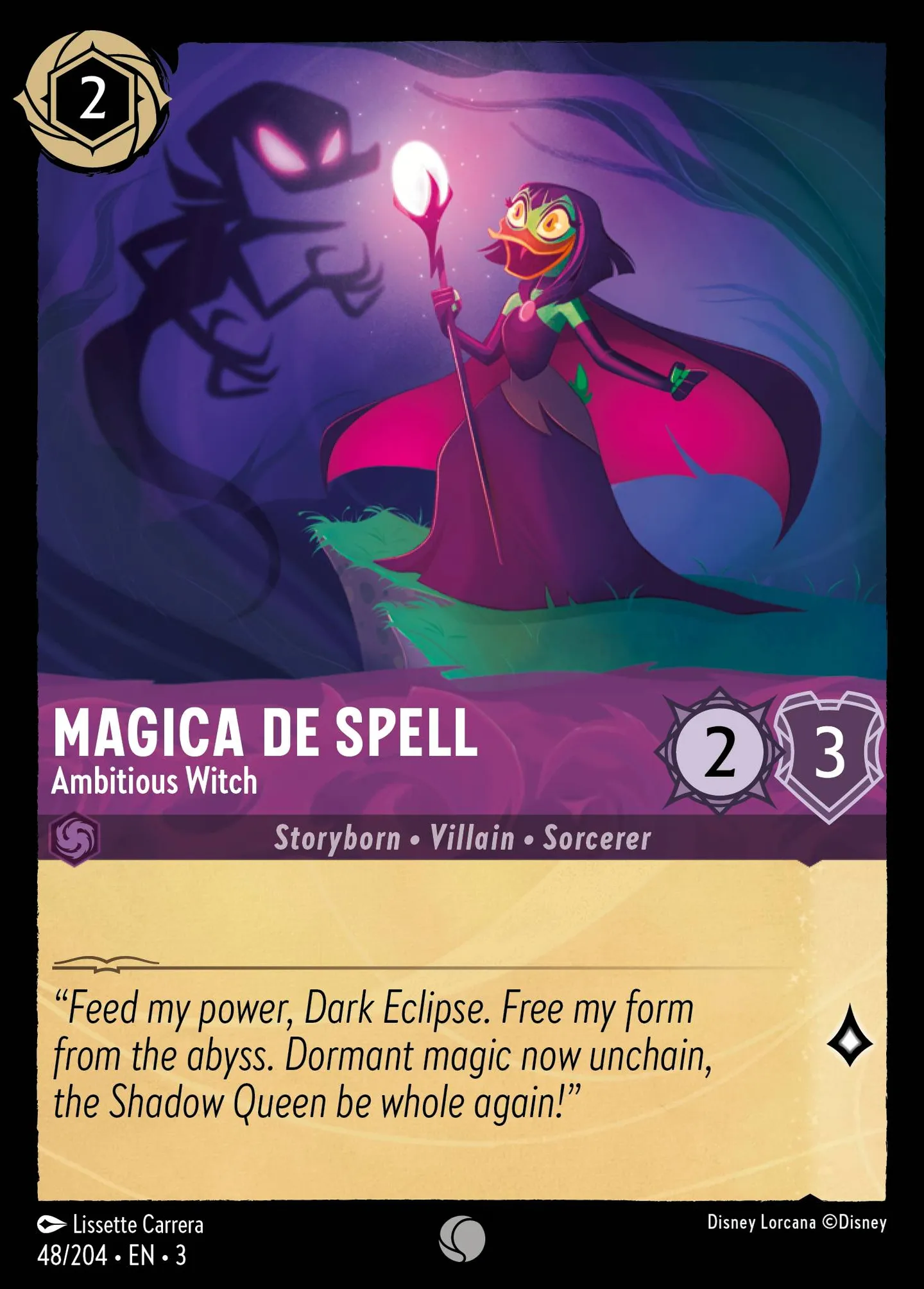 Magica De Spell - Ambitious Witch — Into the Inklands — Lorcana
