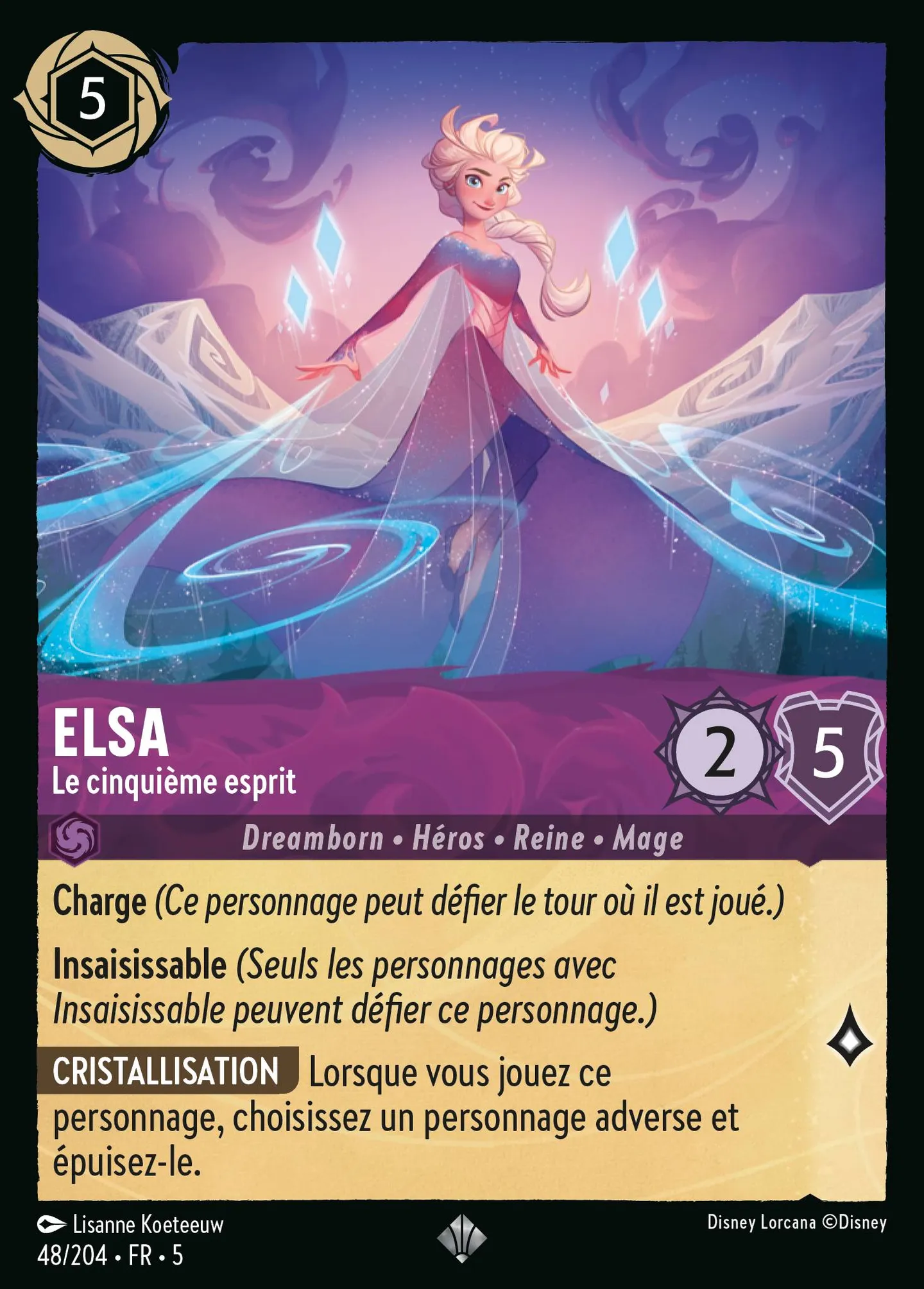 Elsa - Le cinquième esprit — Shimmering Skies — Lorcana