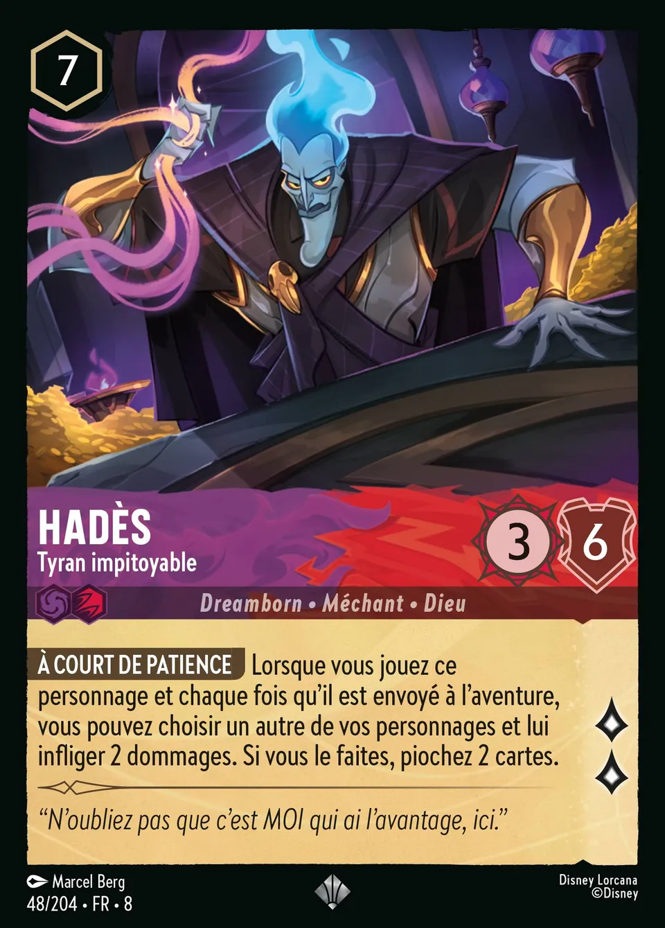 Hadès - Tyran impitoyable from The Reign of Jafar - Lorcana