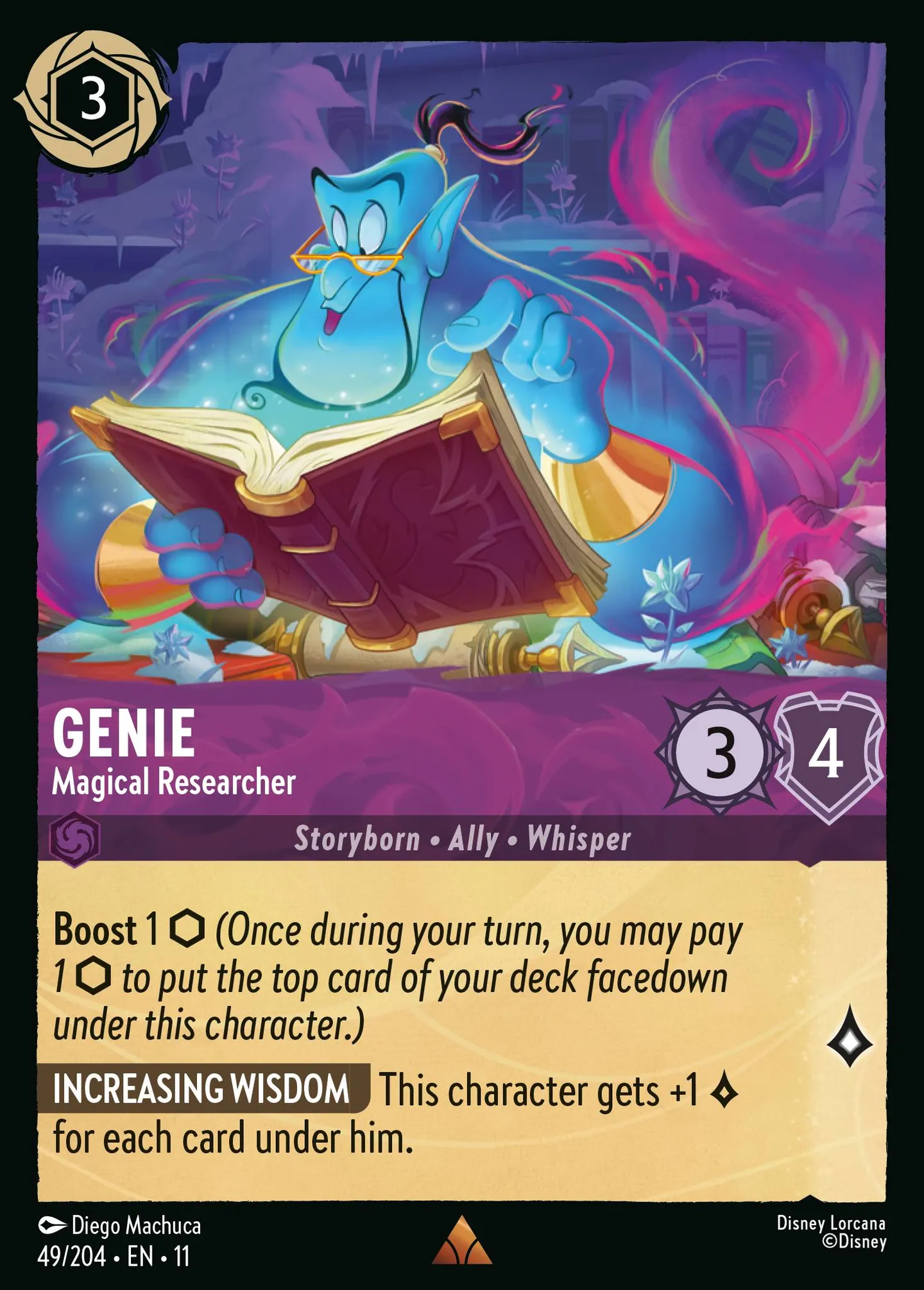 Genie - Magical Researcher — Winterspell — Lorcana