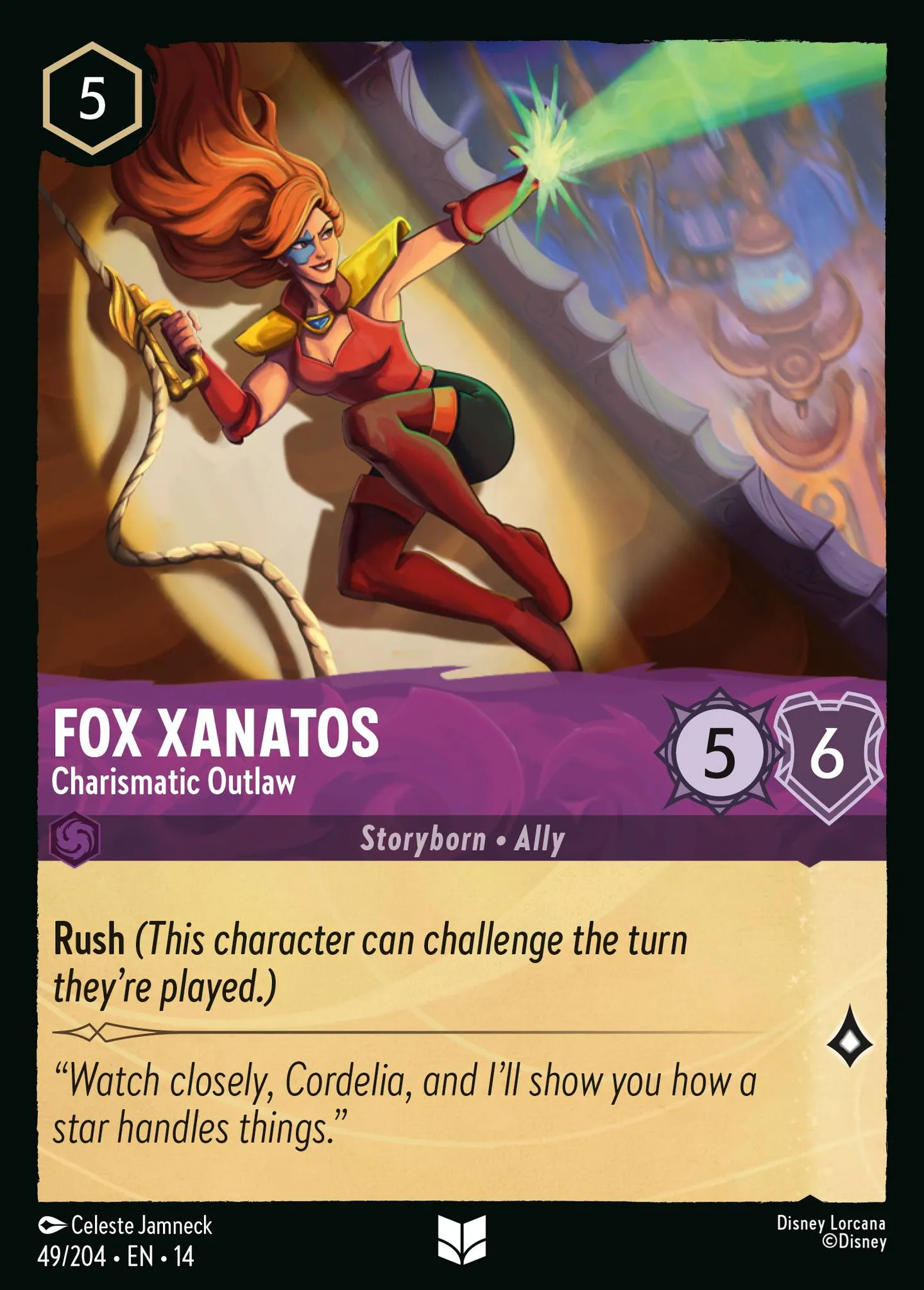 Fox Xanatos - Charismatic Outlaw — Hyperia City — Lorcana