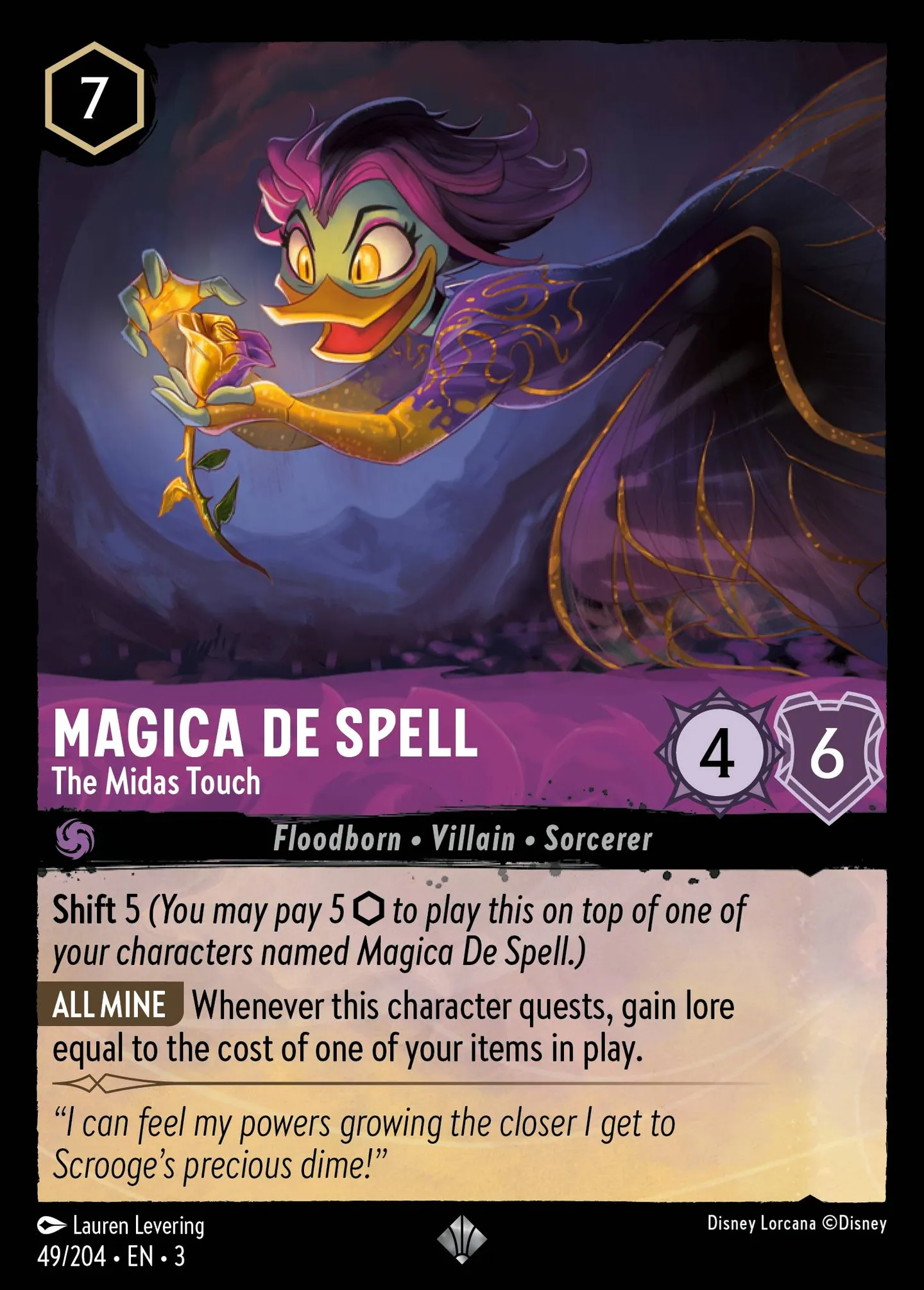 Miss Tick - Toucher de Midas — Into the Inklands — Lorcana