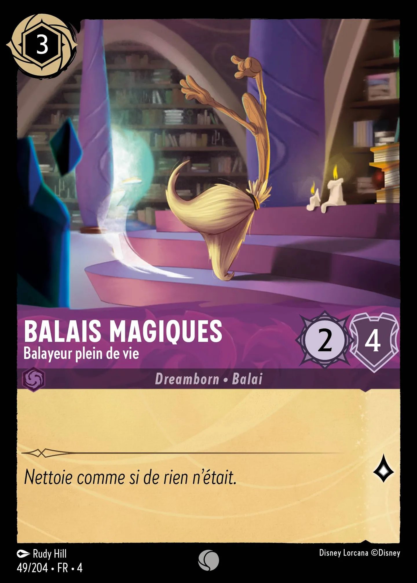 Balais magiques - Balayeur plein de vie — Ursula's Return — Lorcana