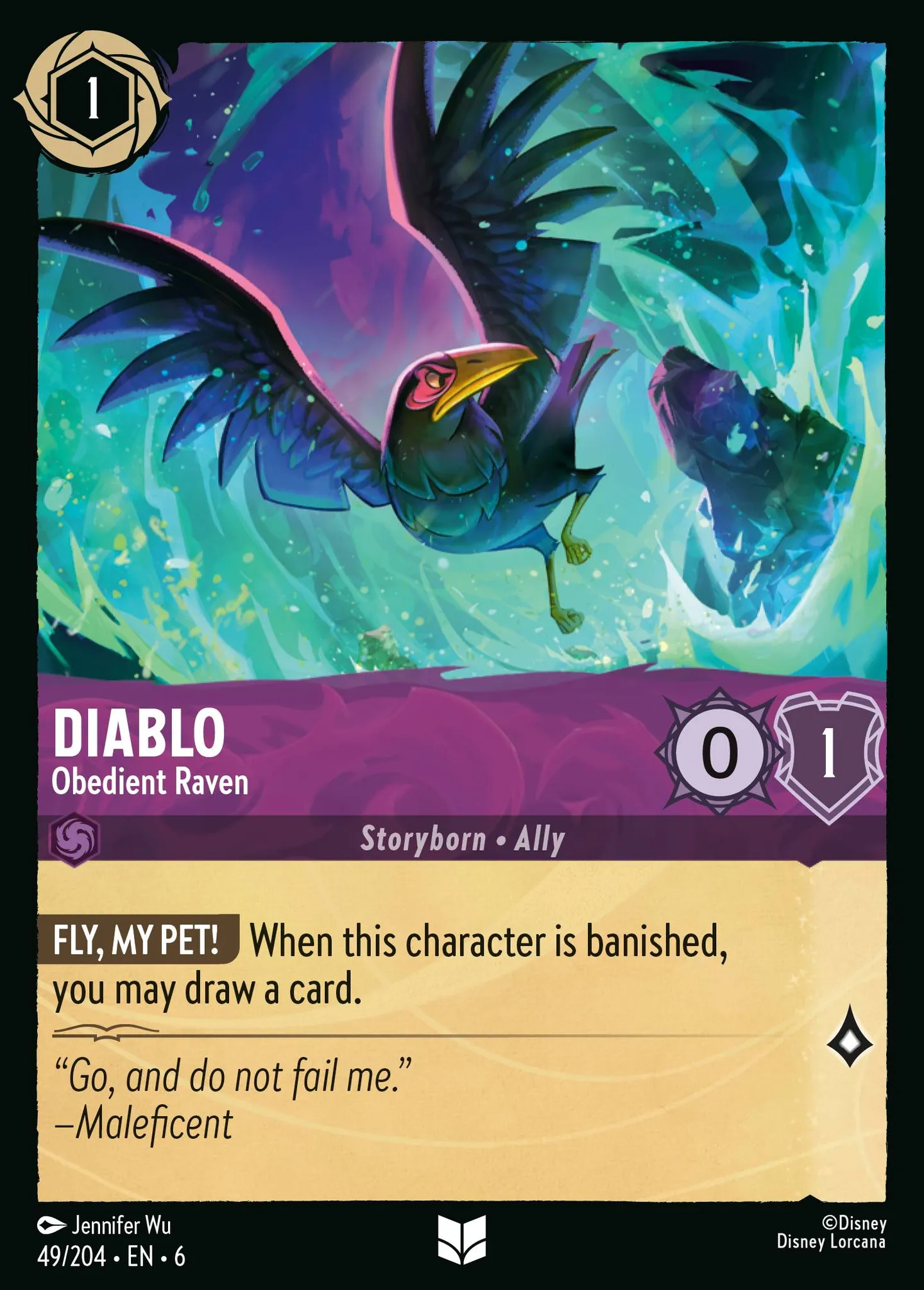 Diablo - Obedient Raven — Azurite Sea — Lorcana