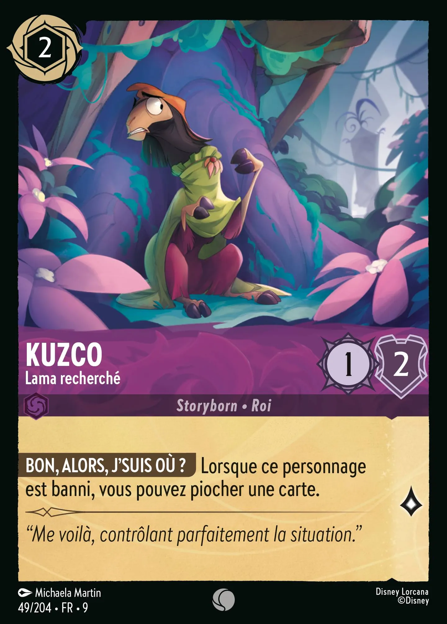 Kuzco - Lama recherché — Fabled — Lorcana
